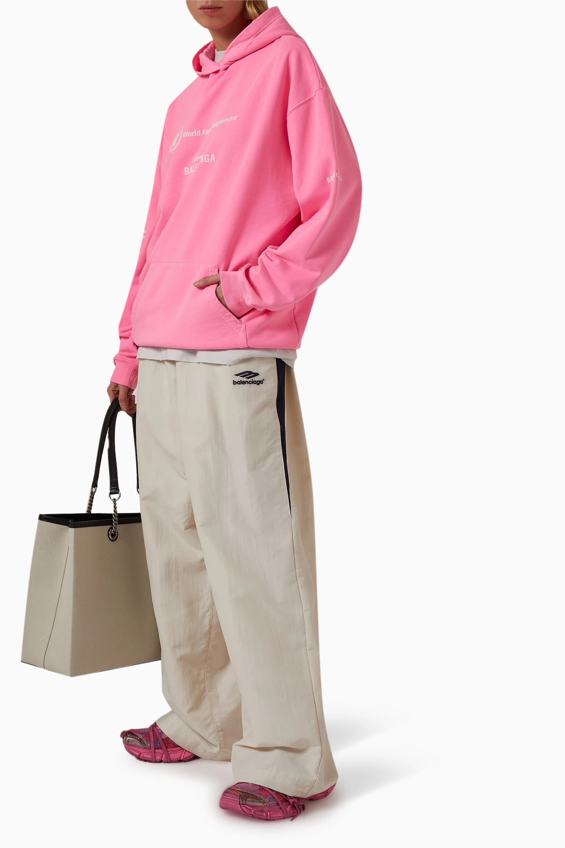 Balenciaga pink sweatshirt sales