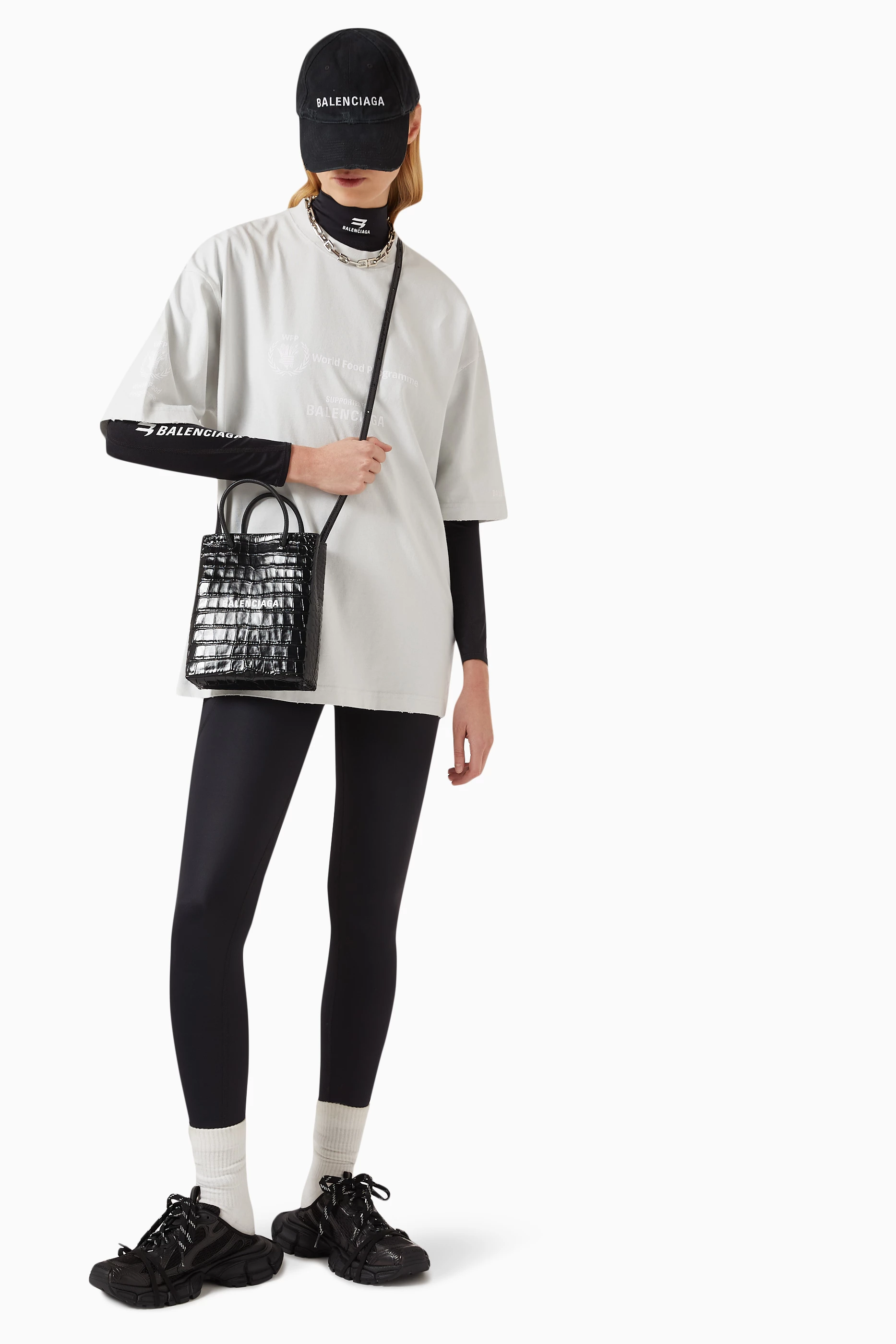 Buy Balenciaga White WFP Medium Fit T shirt in Vintage Jersey for