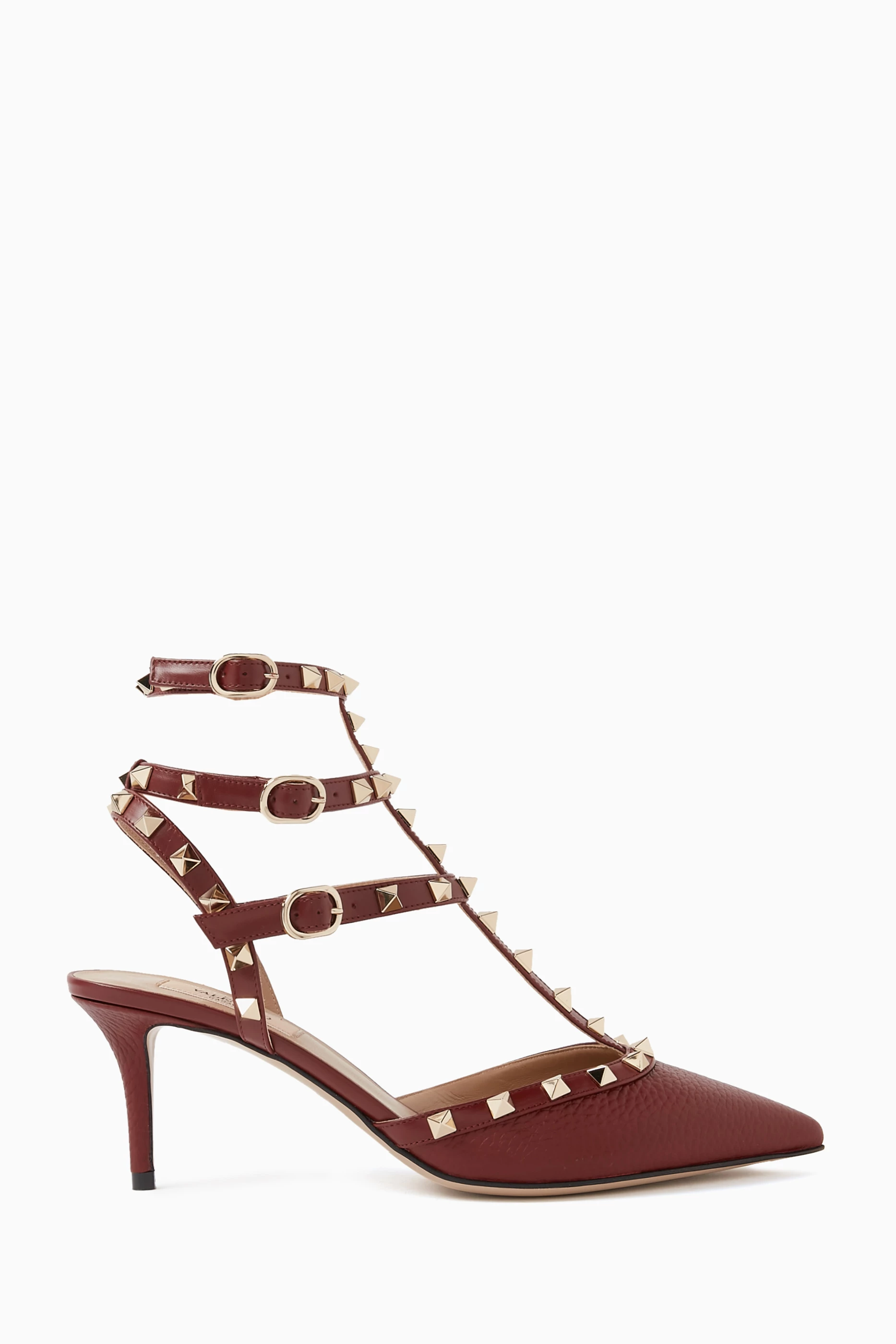 Burgundy valentino hotsell shoes