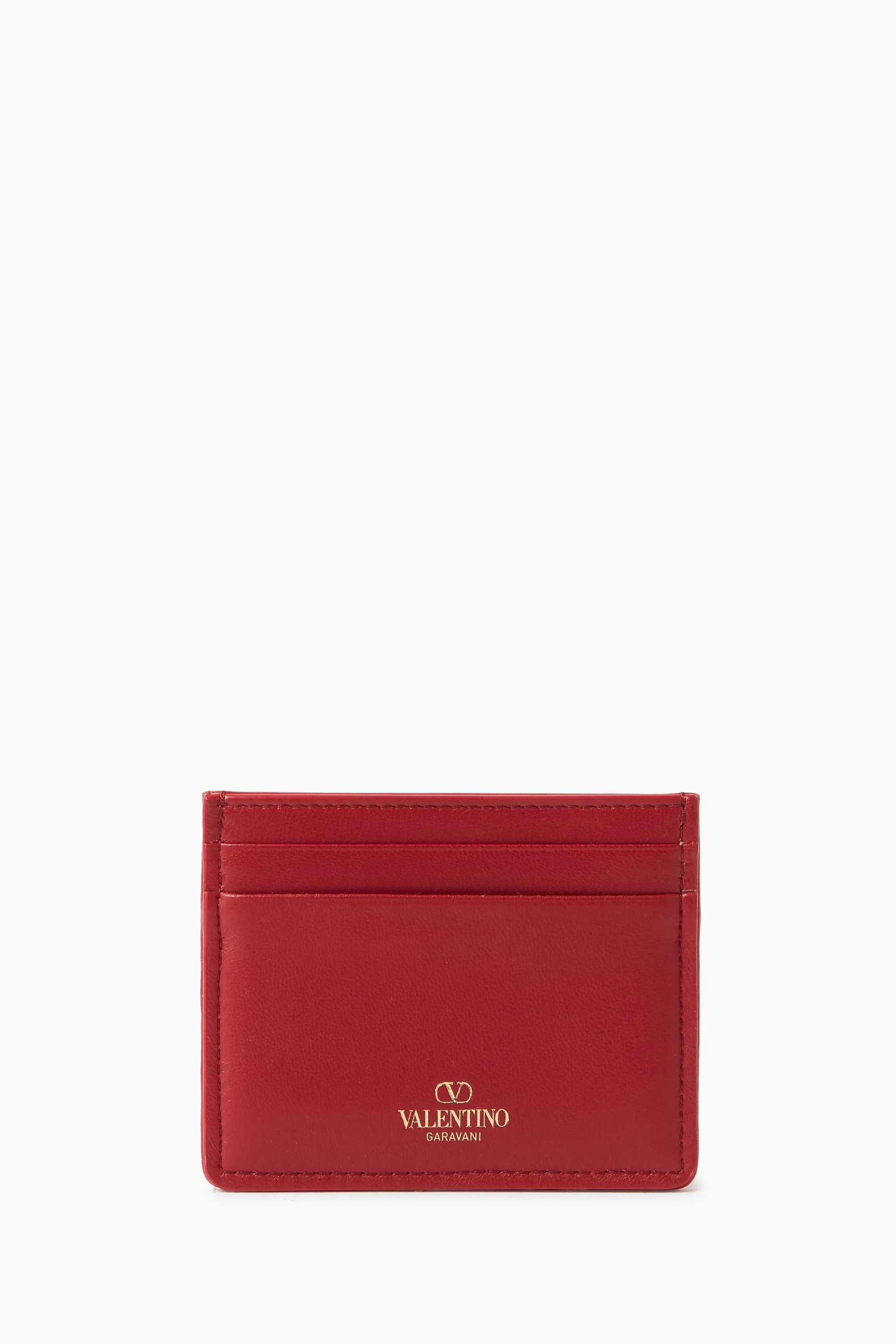 Valentino red card holder outlet