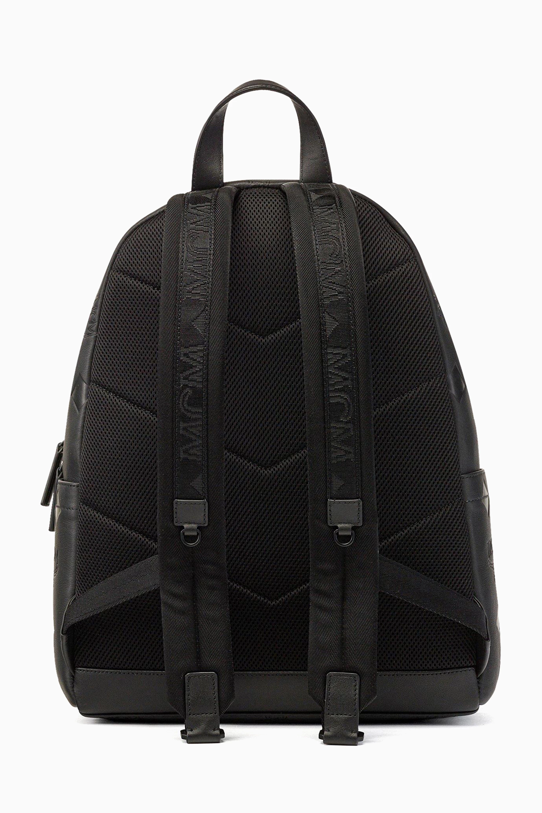 Mcm monogram backpack best sale