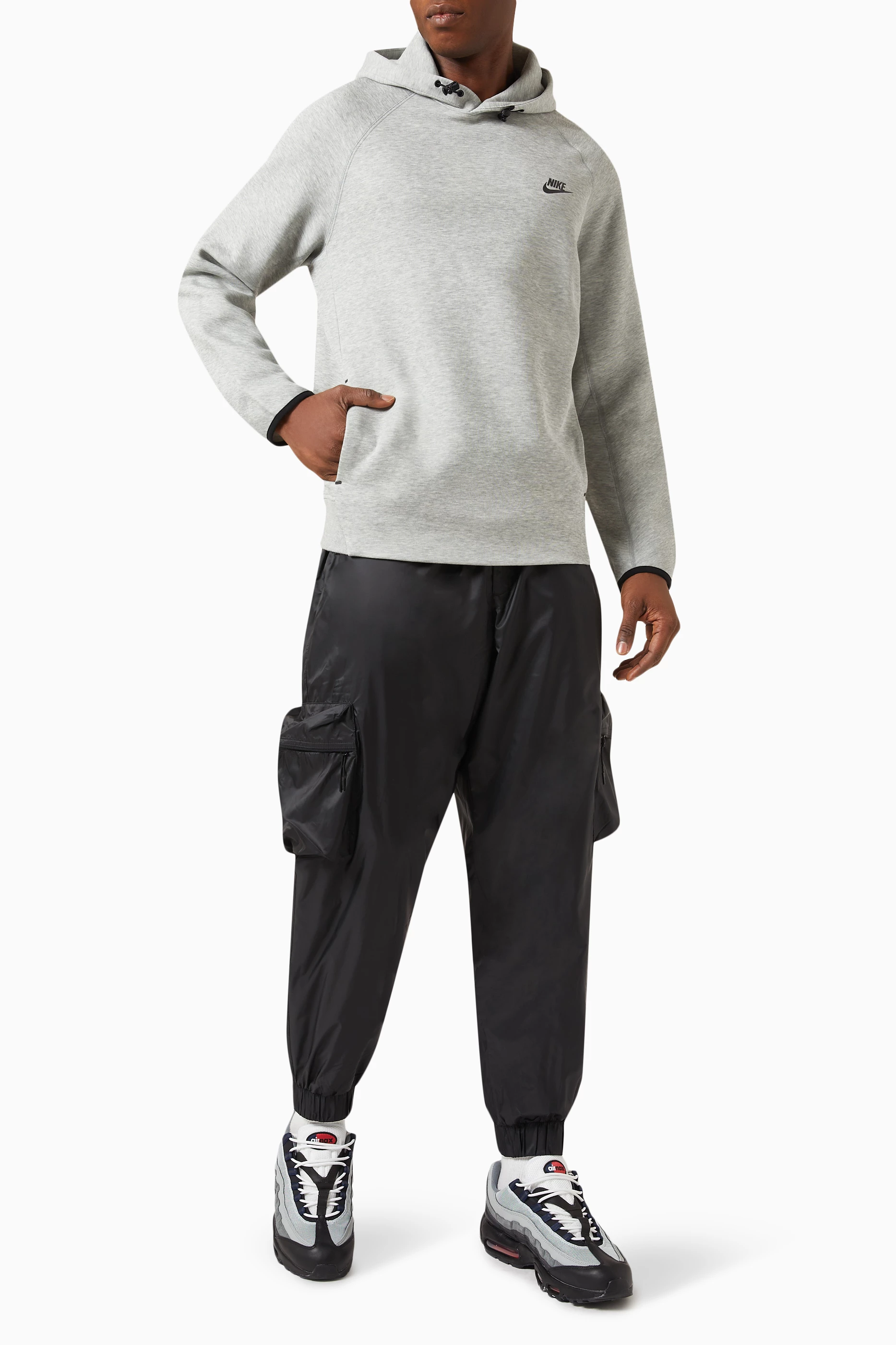 Nike tech 2025 fleece hoodie grey