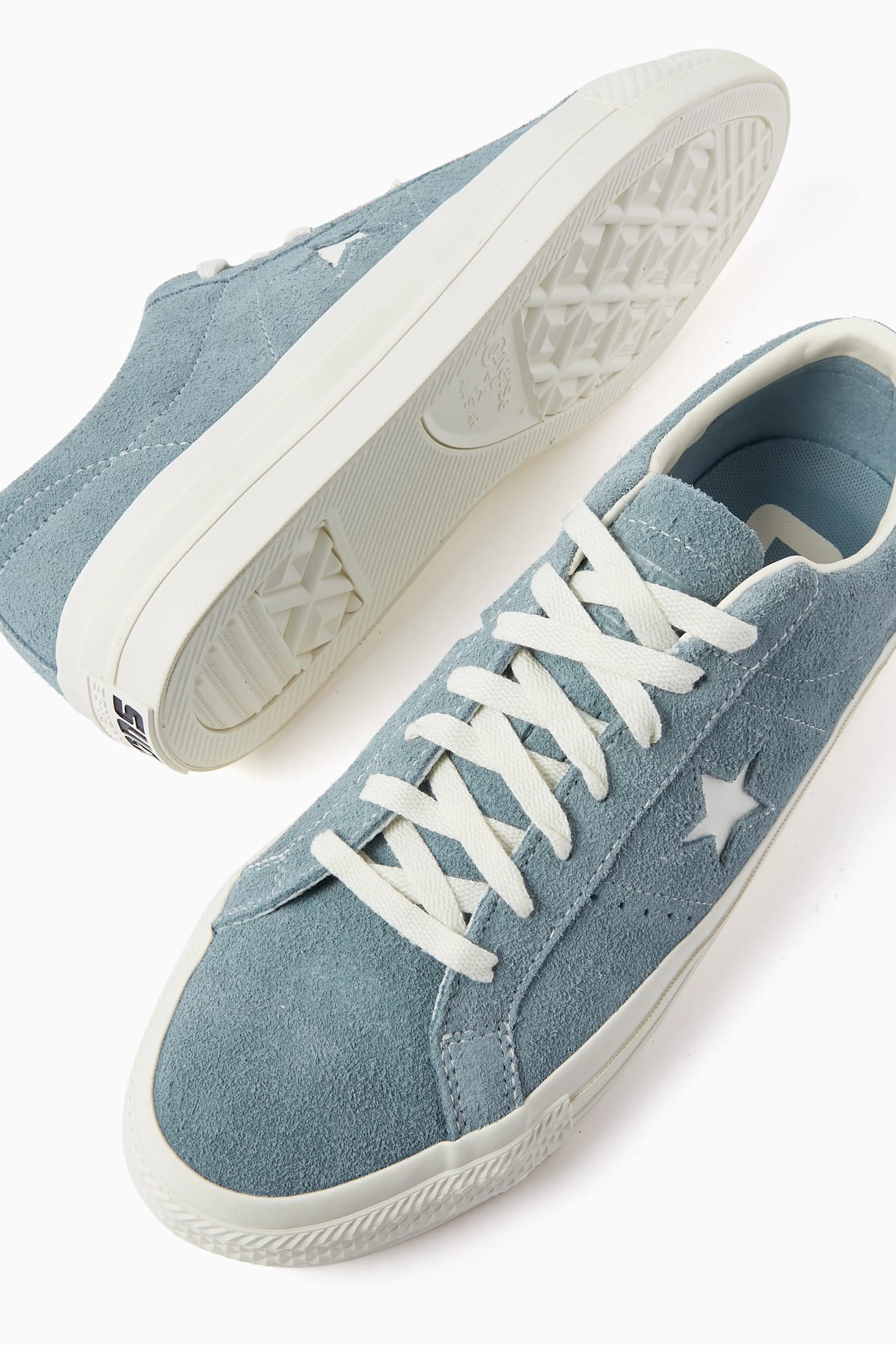 Buy Converse Blue One Star Pro Low Top Sneakers in Suede for Men