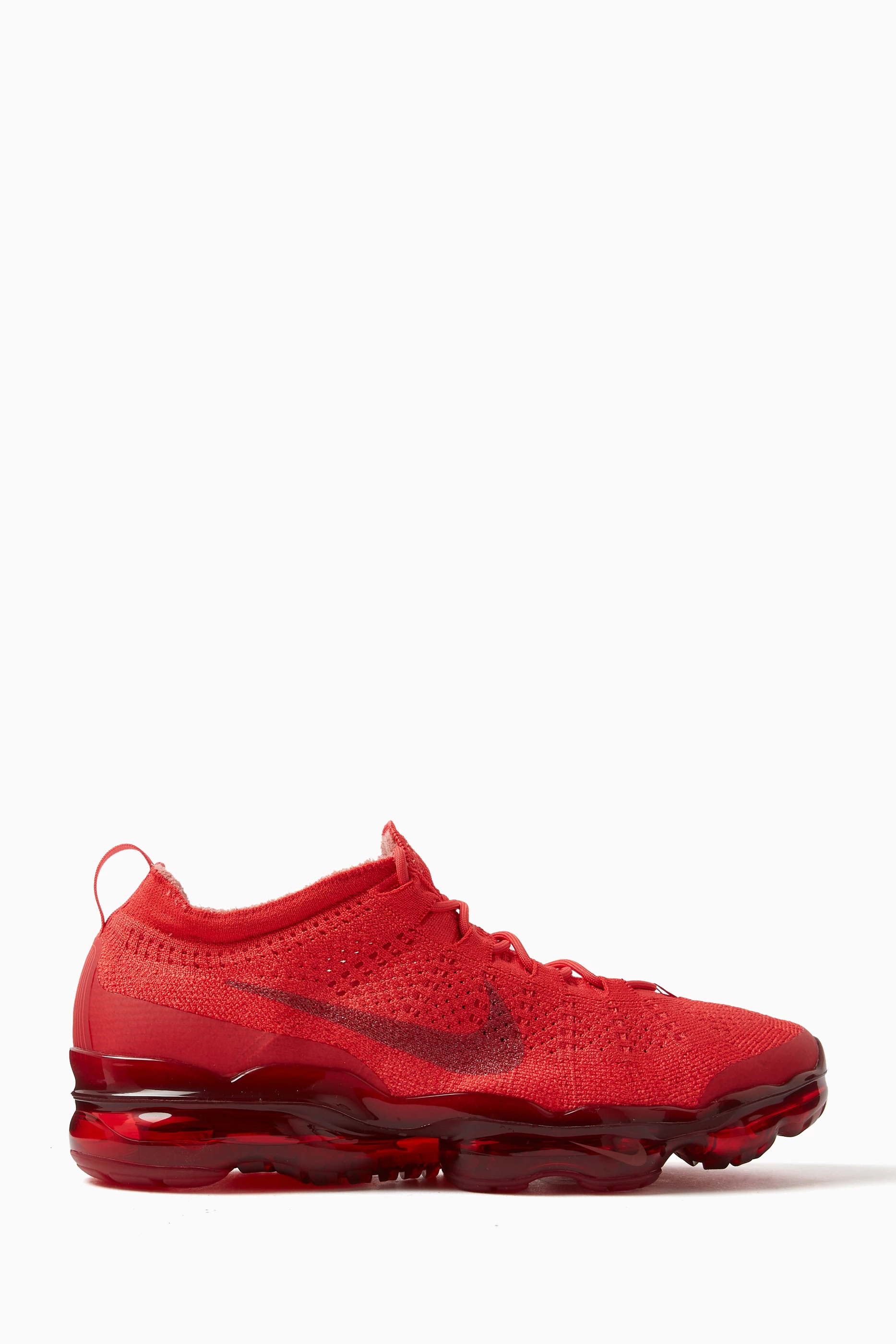 Red nike best sale vapormax flyknit