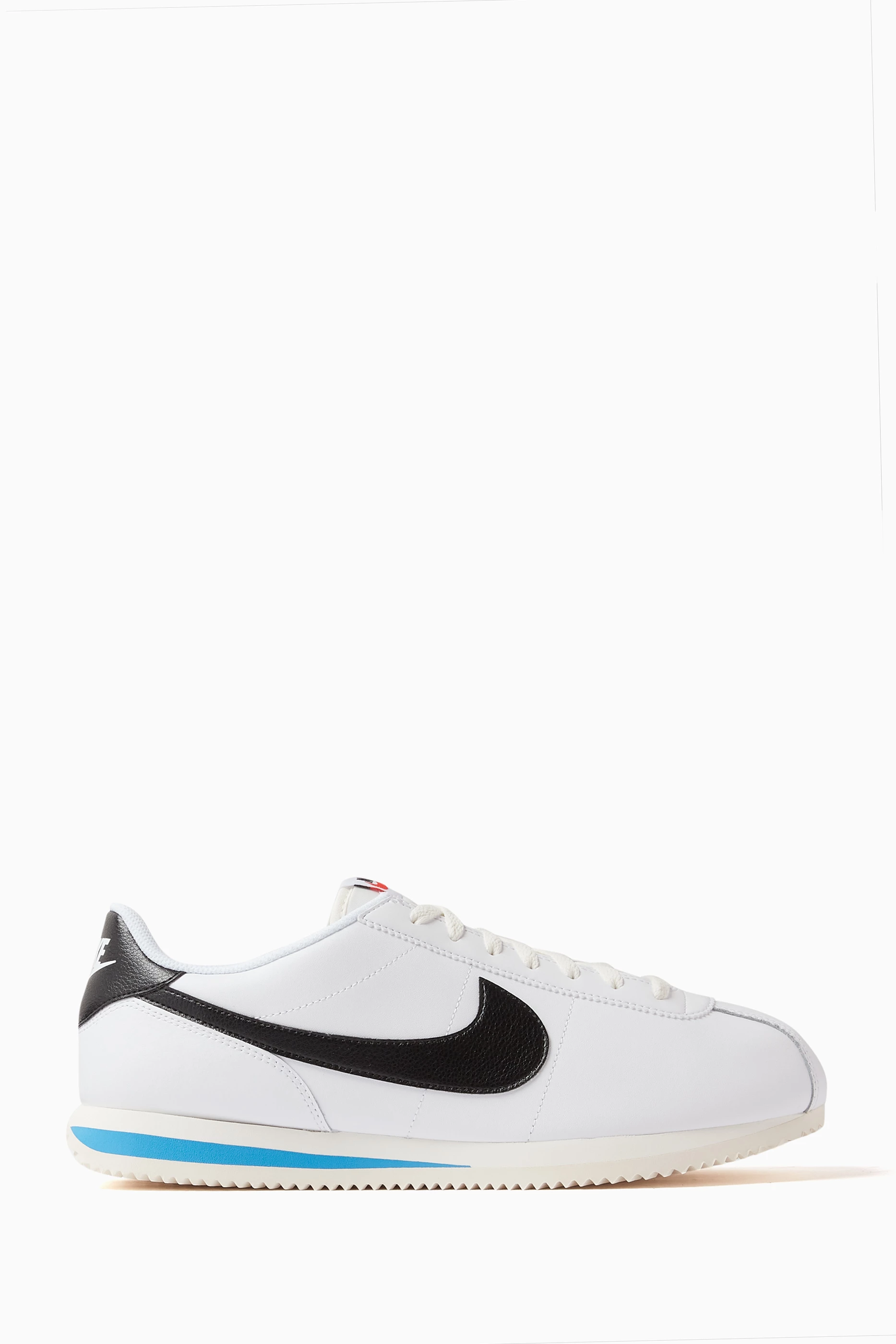 Buy Nike White Cortez Low Top Sneakers in Leather for Men in UAE