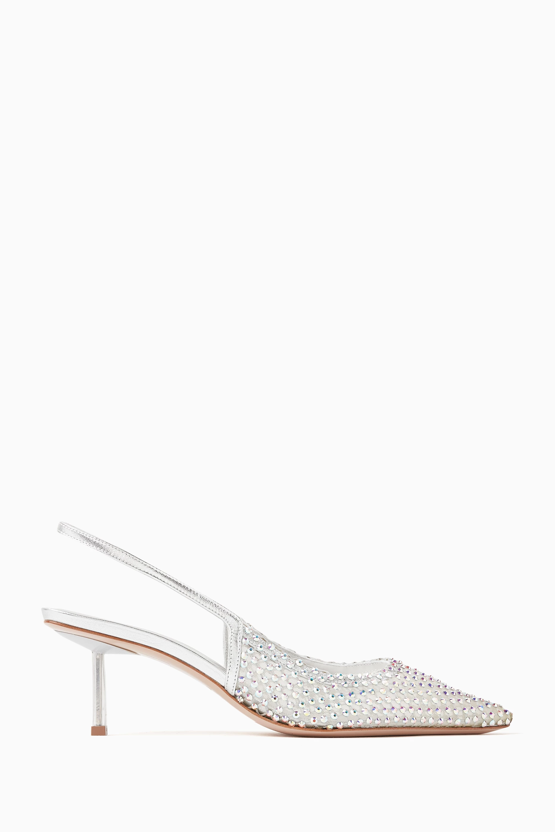 Silver slingback heels 2025