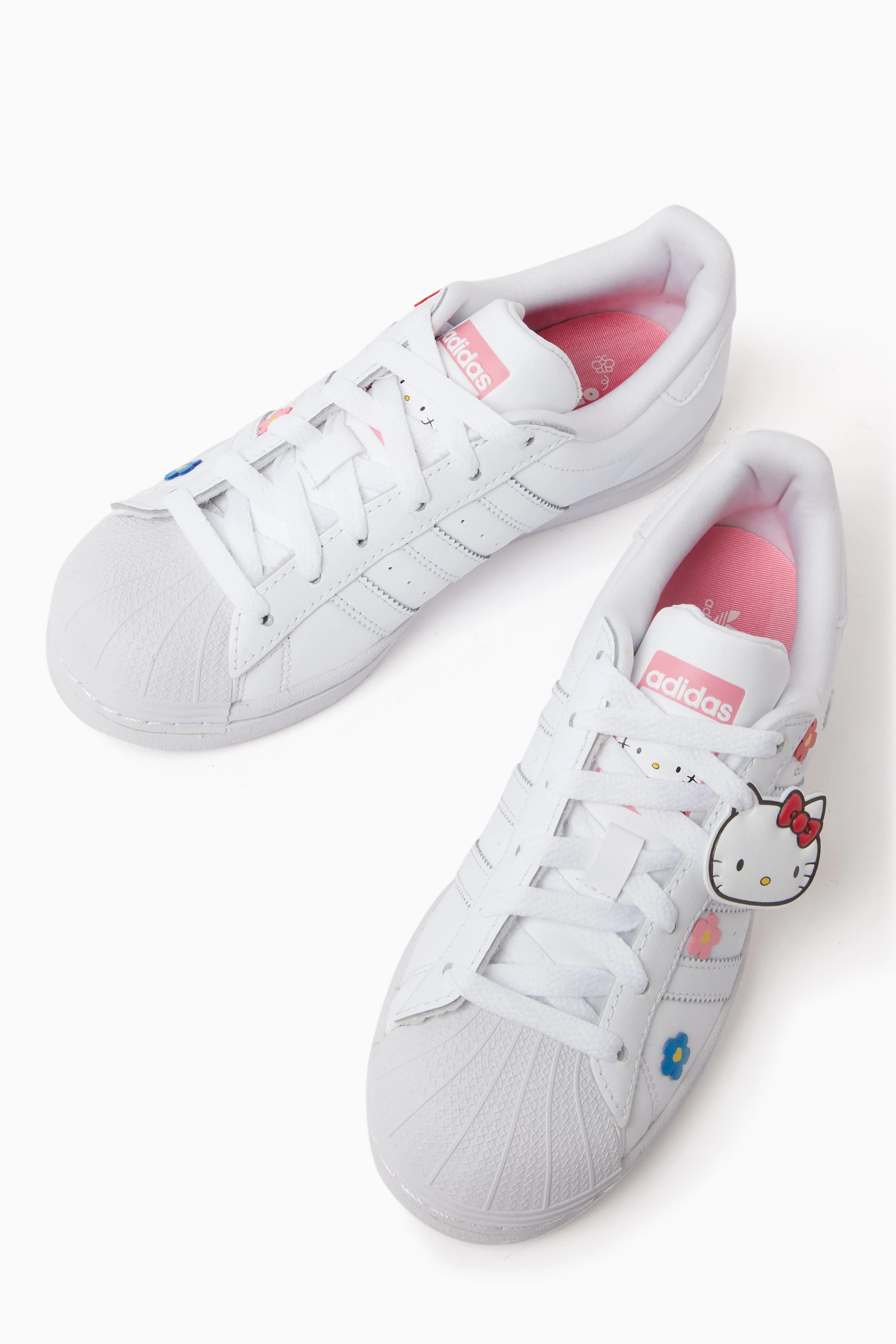 Buy adidas White x Hello Kitty Superstar Sneakers in Faux Leather