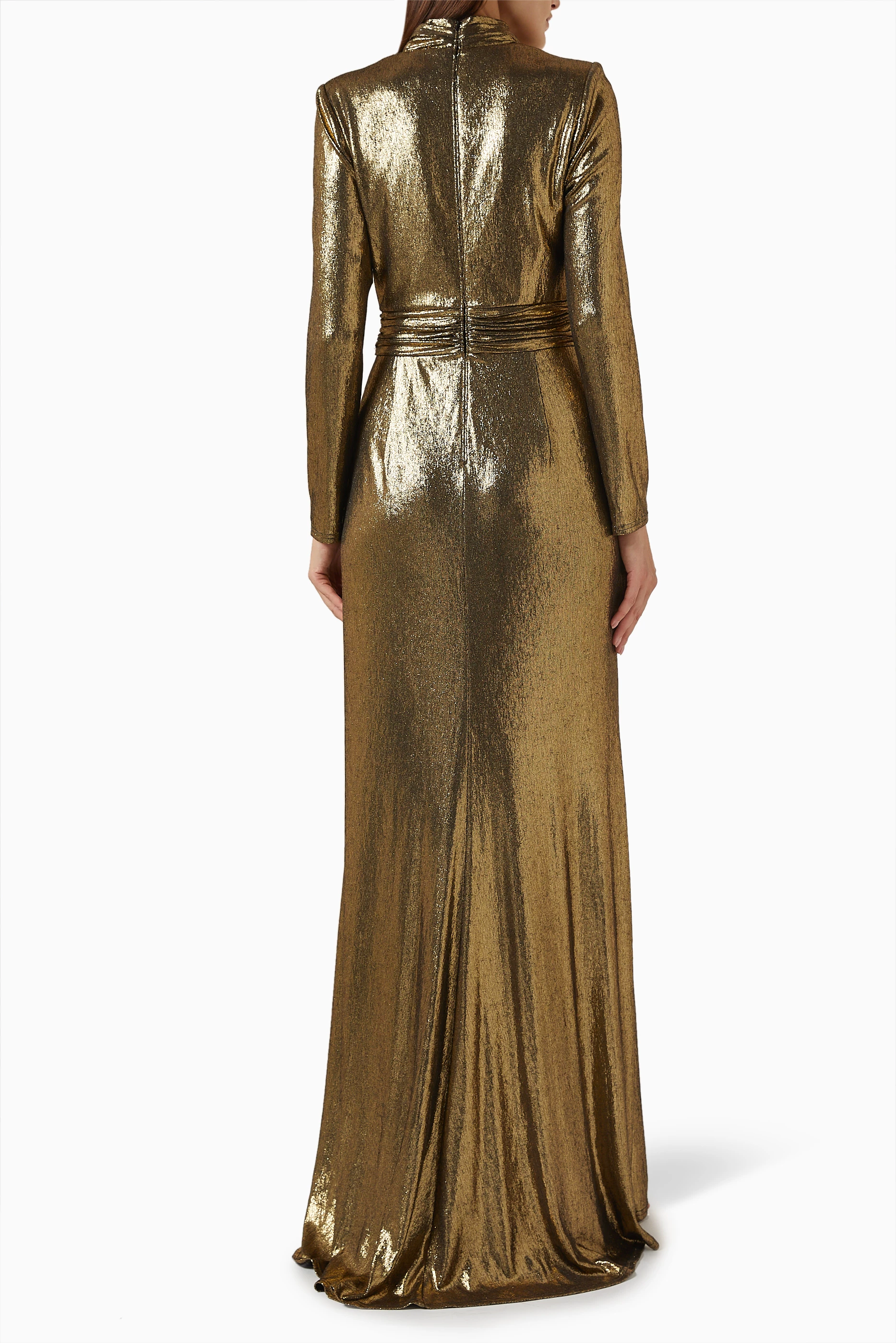 Tadashi gold dress online