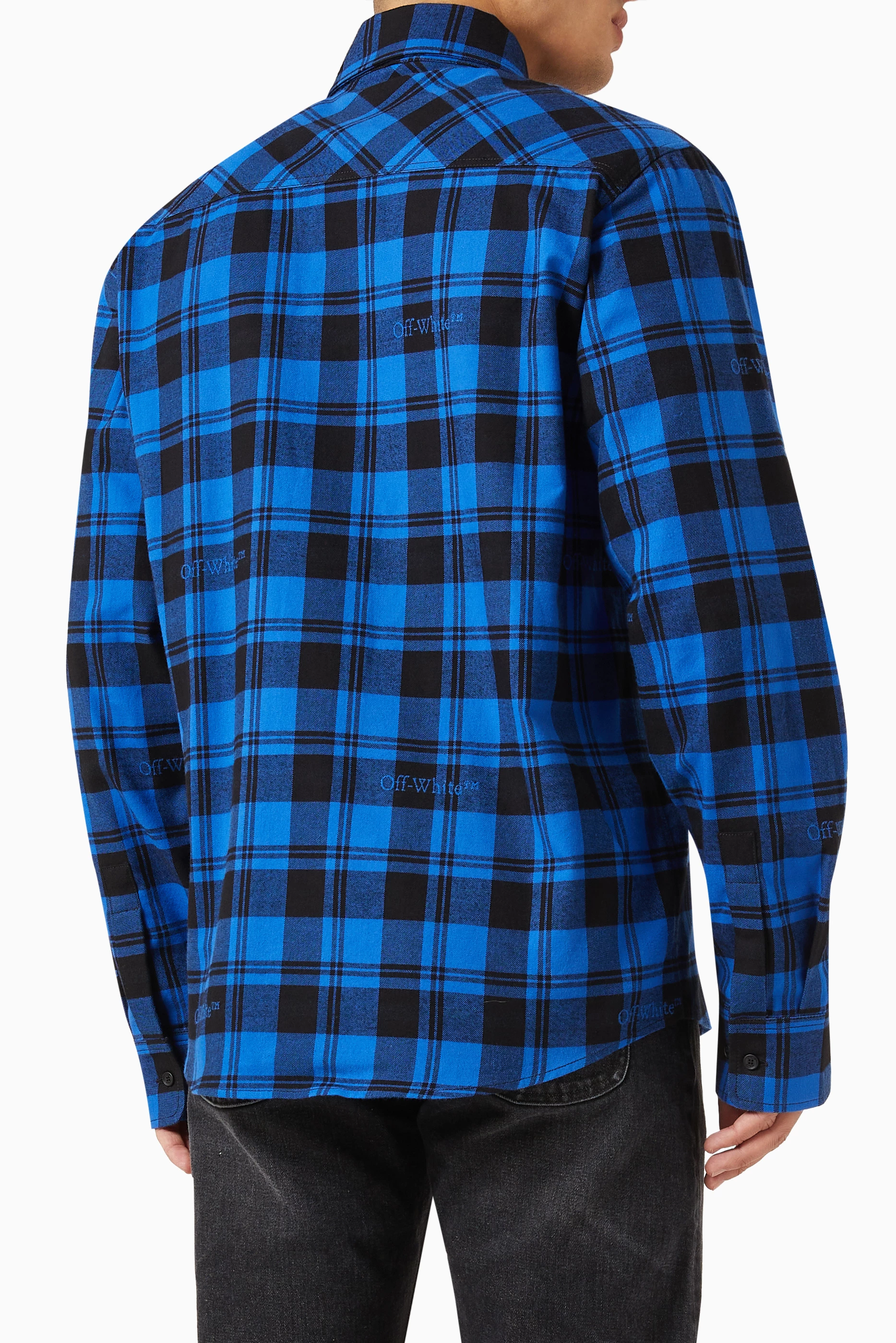 Off white check shirt new arrivals