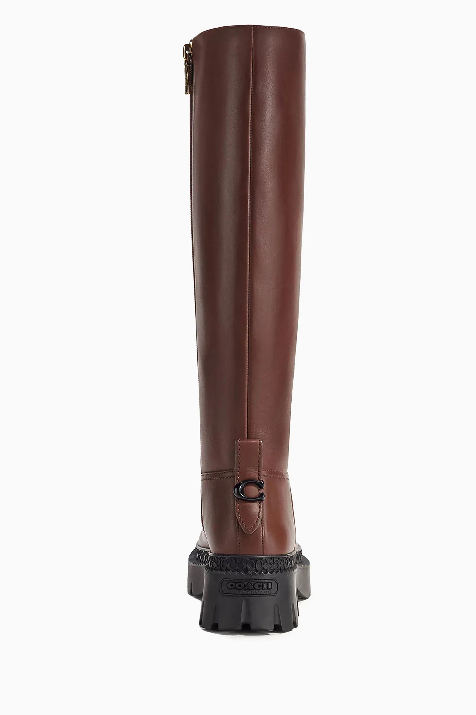 Buy Coach Brown Julietta Boots in Leather for Women in UAE Ounass