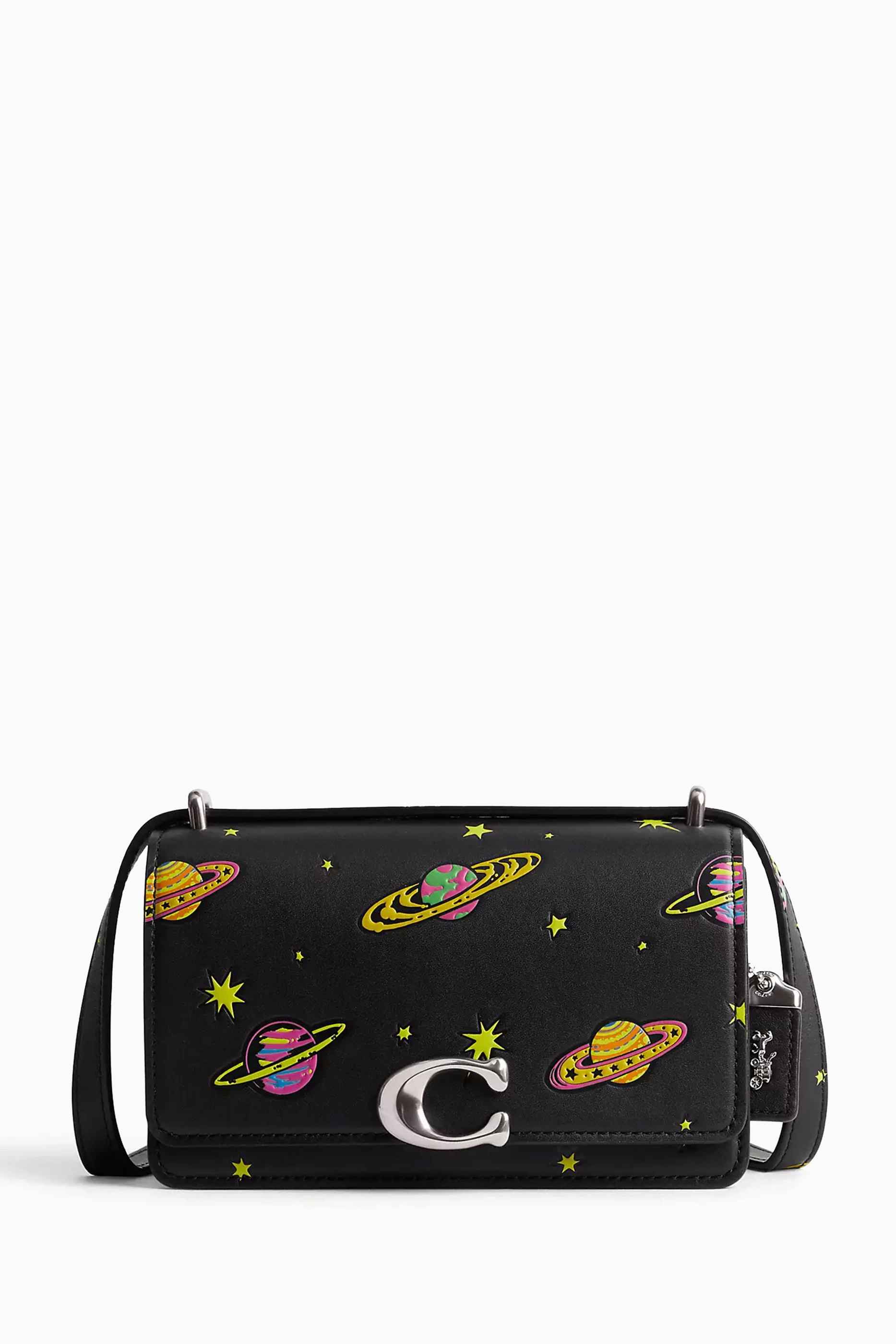 Buy Coach Black Bandit Cosmic Planet print Crossbody Bag in
