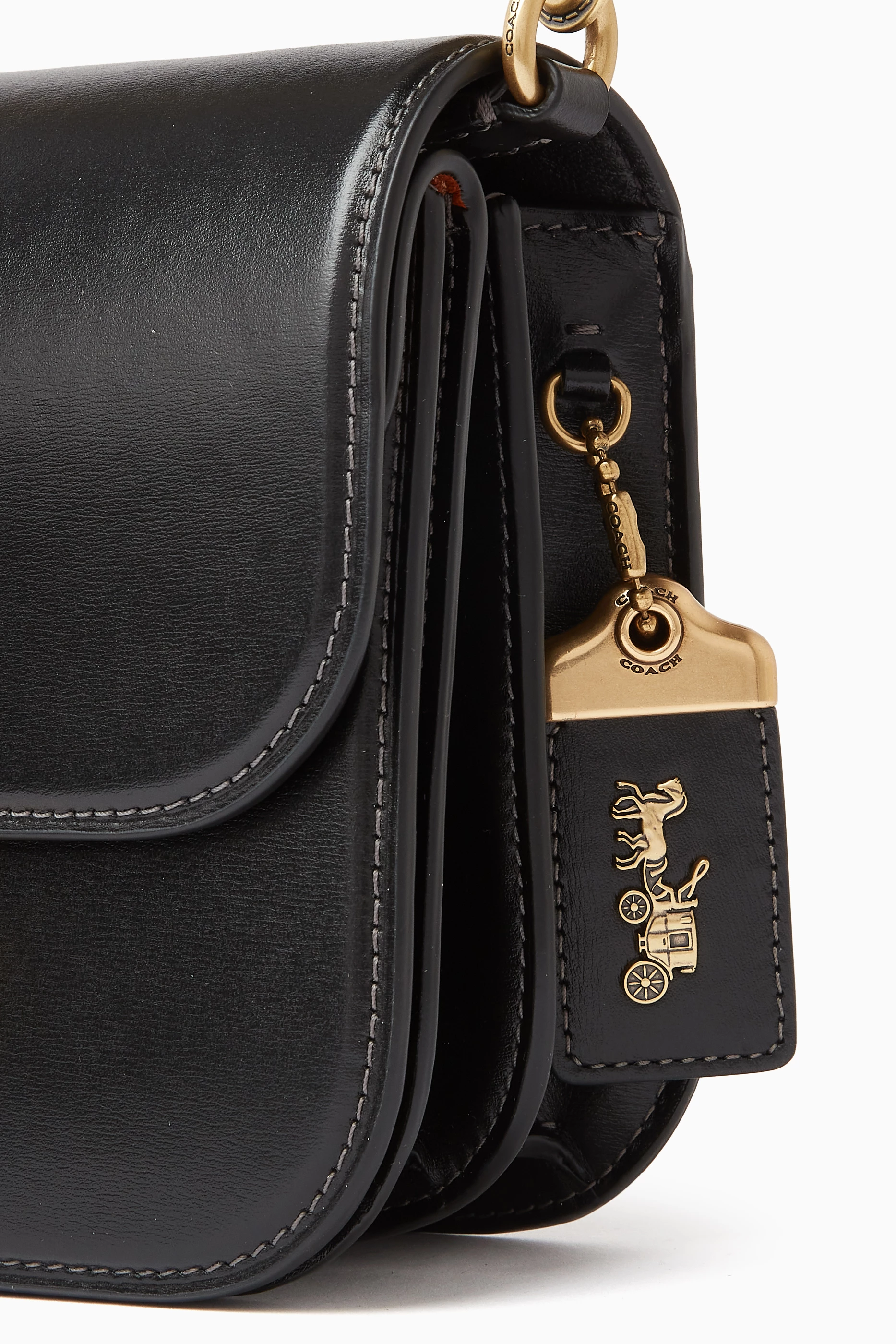 Buy Coach Black Idol Mini Bag in Calf Leather for Women in UAE