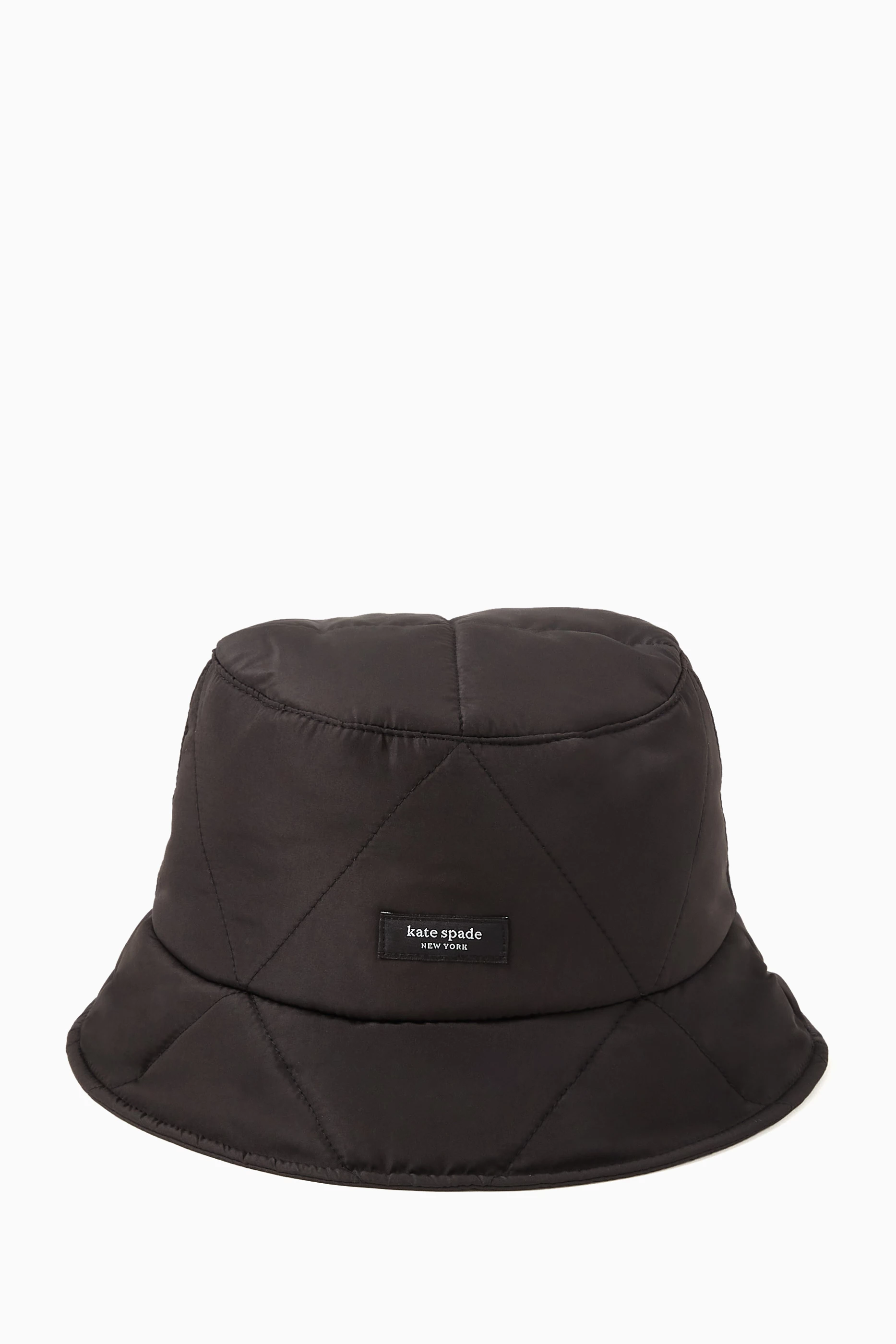 Buy Kate Spade New York Black Sam Quilted Bucket Hat for Women in