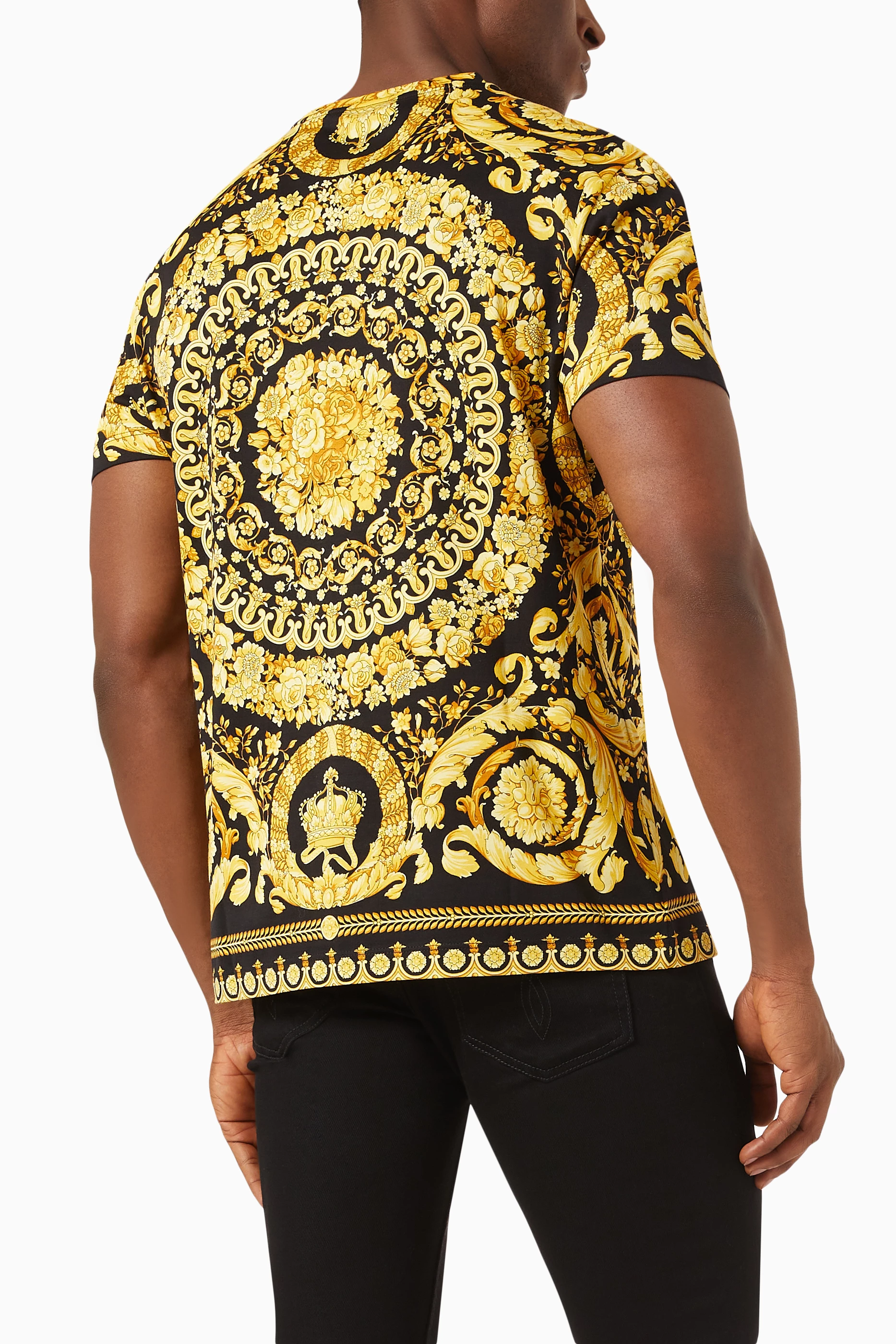 T shirt versace best sale barocco