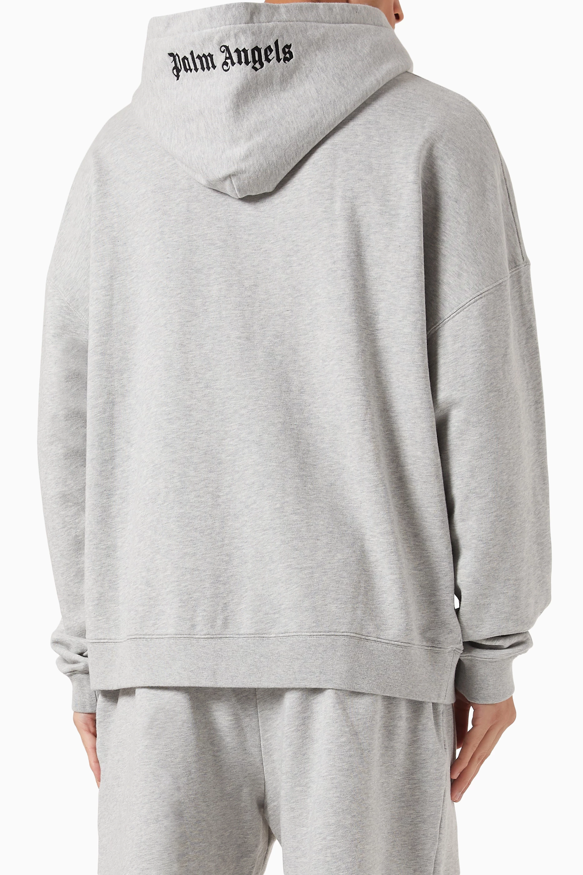 Palm angels discount hoodie grey
