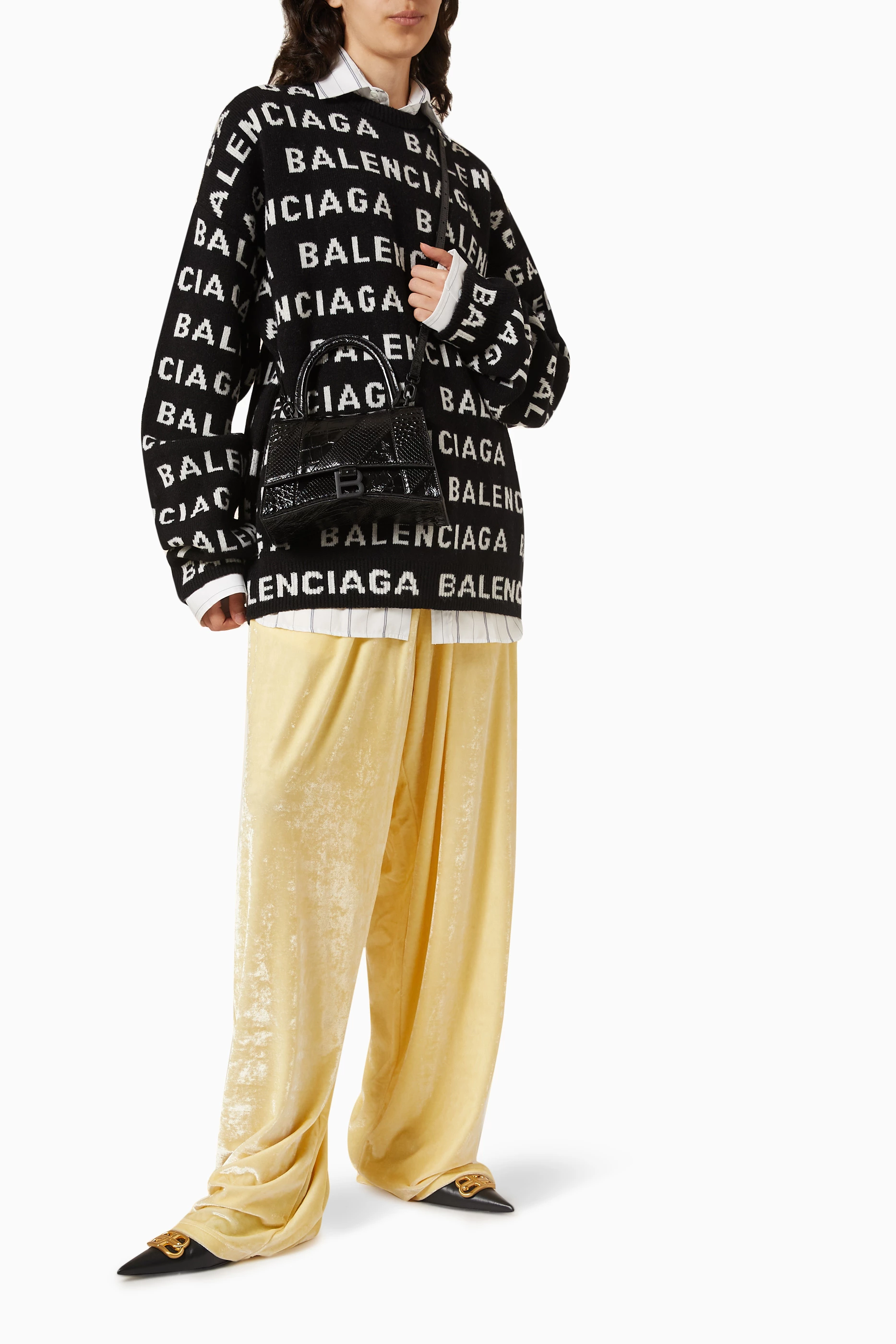 Balenciaga sweater gold sale