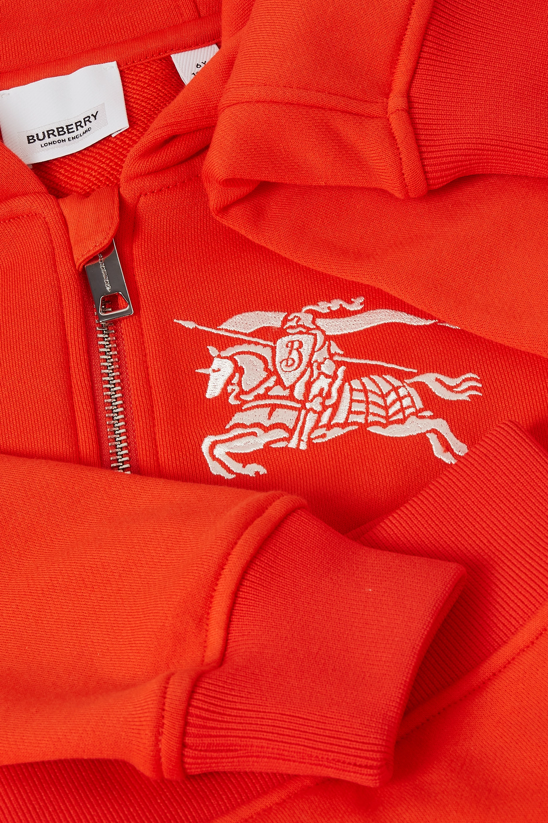 Burberry hoodie store with zip