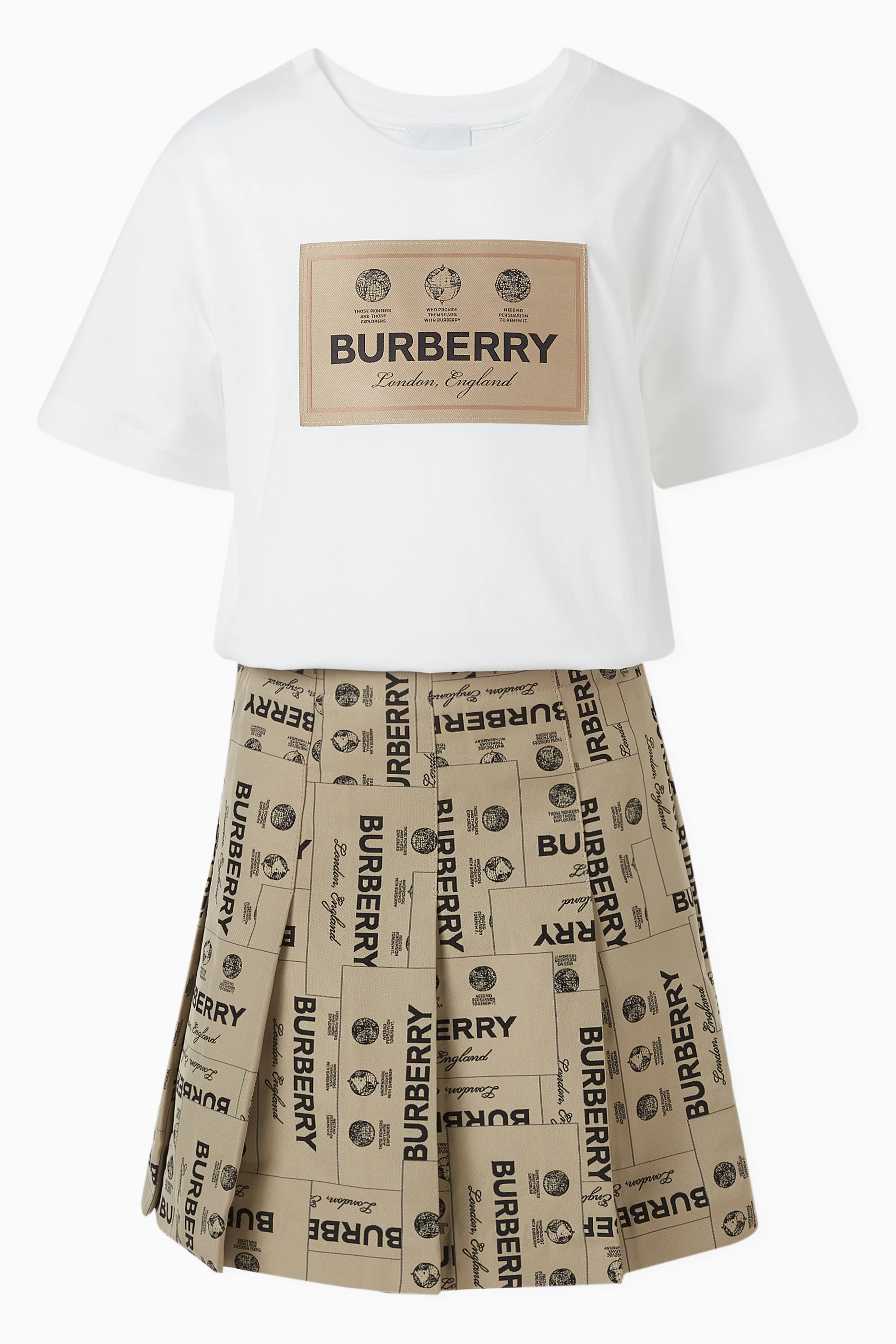 Burberry shirt clearance and skirt