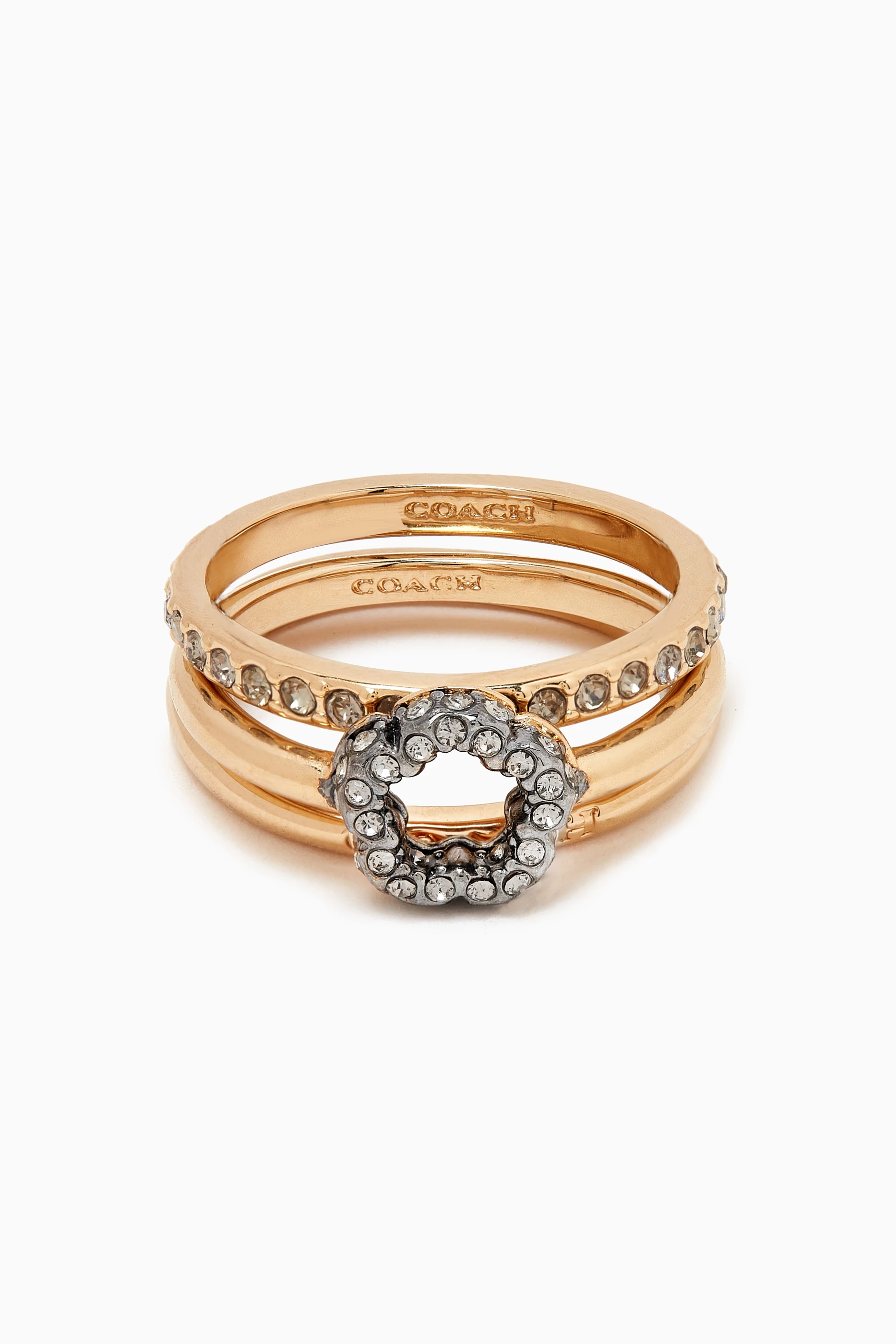 Coach rose sales gold ring