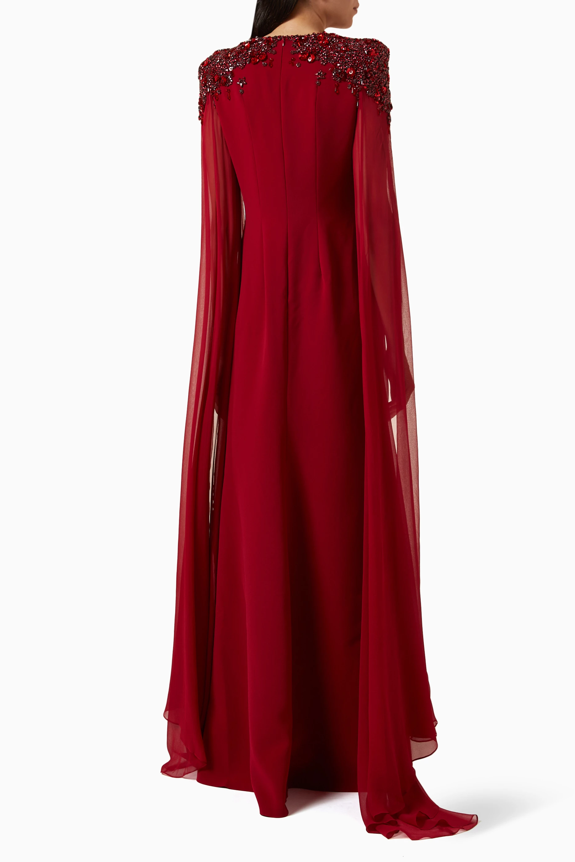 Bcbg jamey cape dress cheap