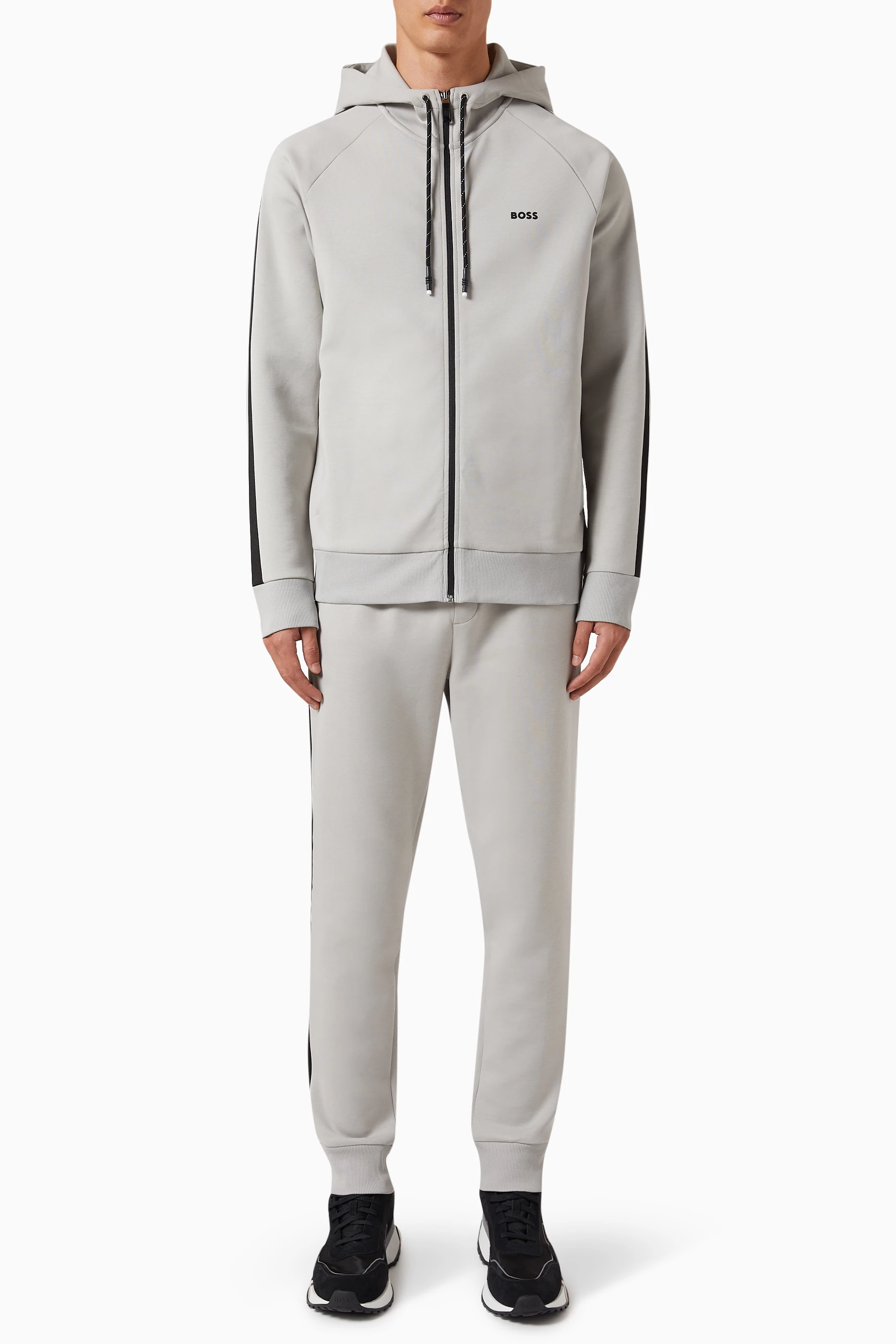 Grey hugo store boss tracksuit