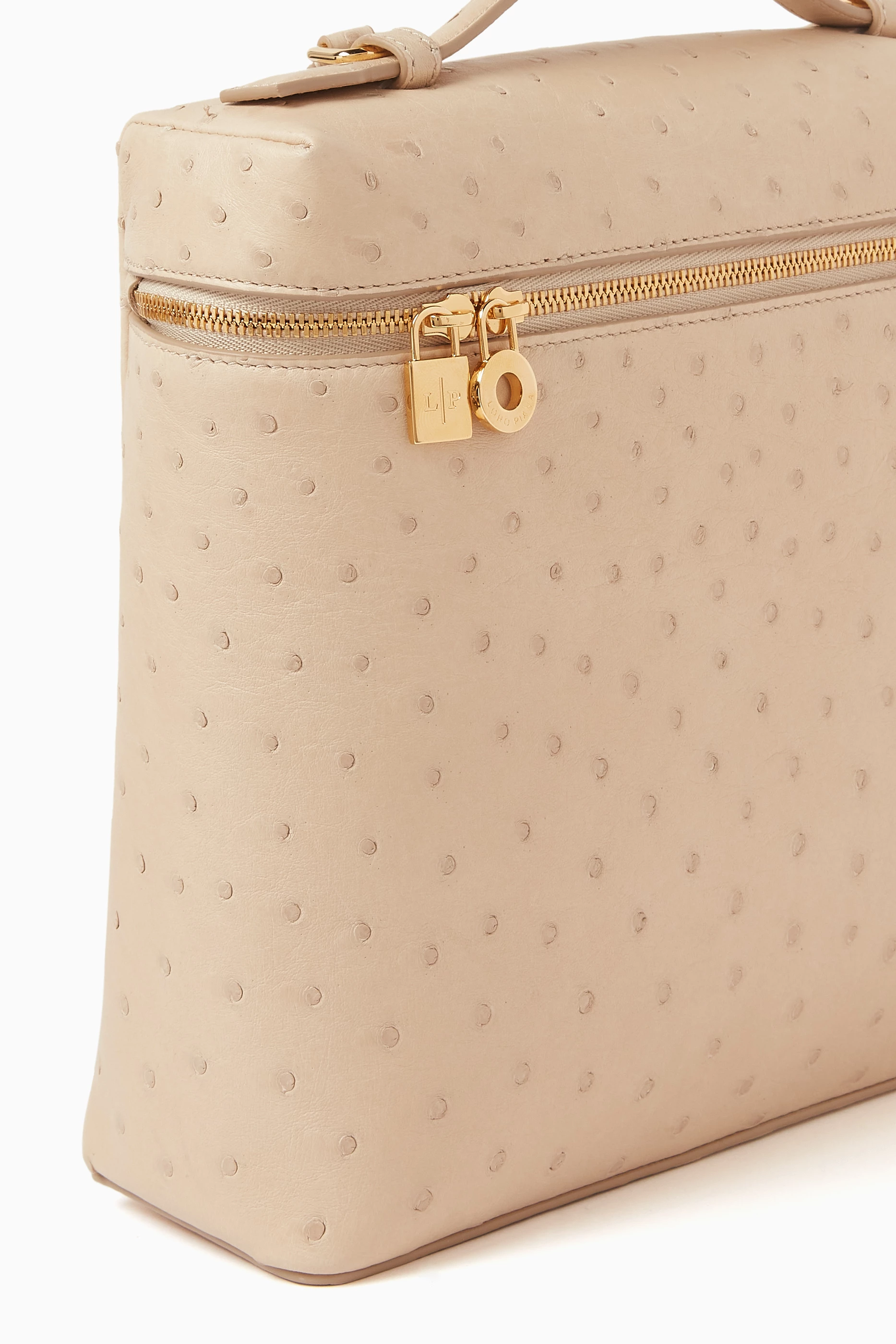 Buy Loro Piana Neutral Extra Pocket Backpack in Ostrich Leather