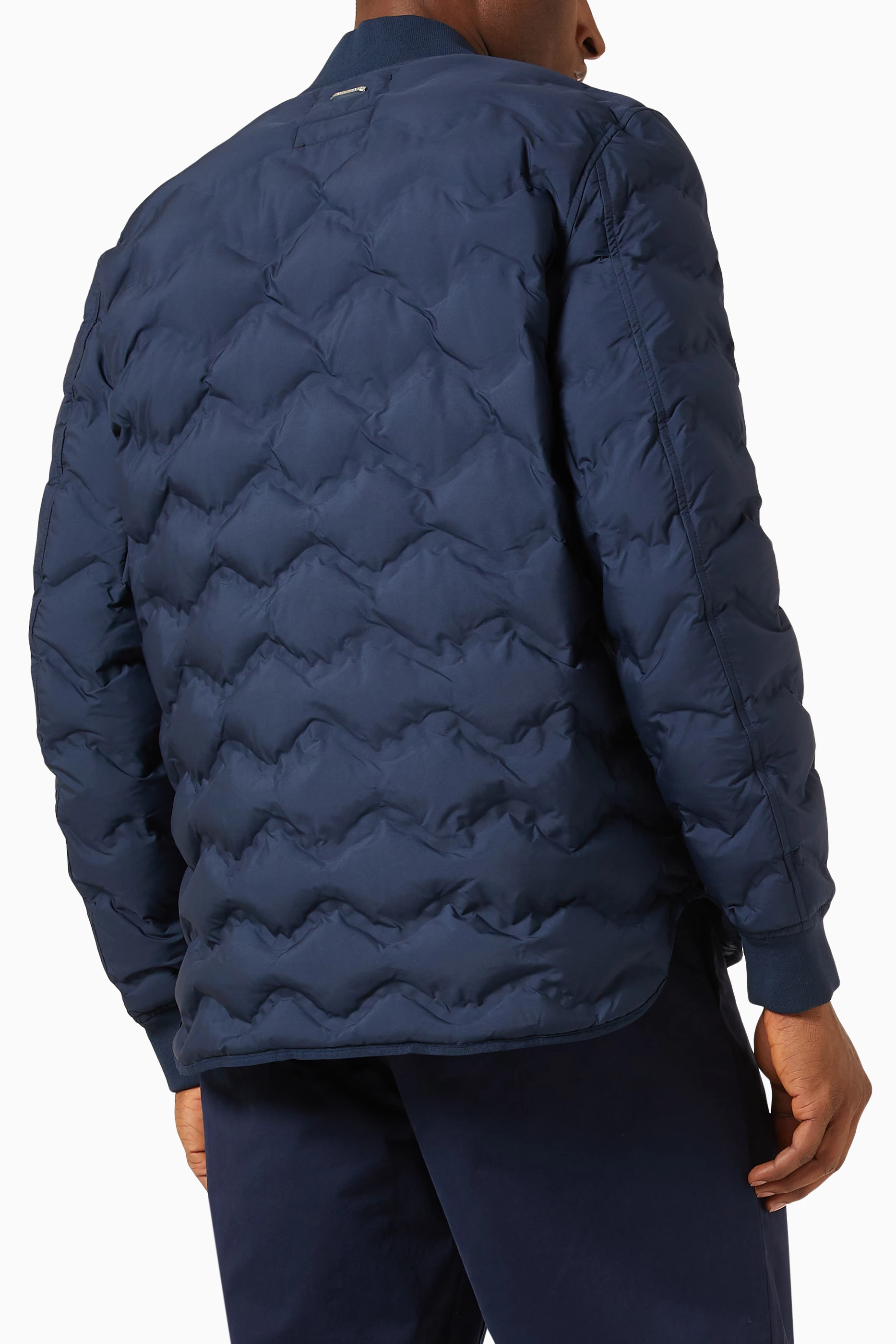 Michael kors navy quilted jacket on sale
