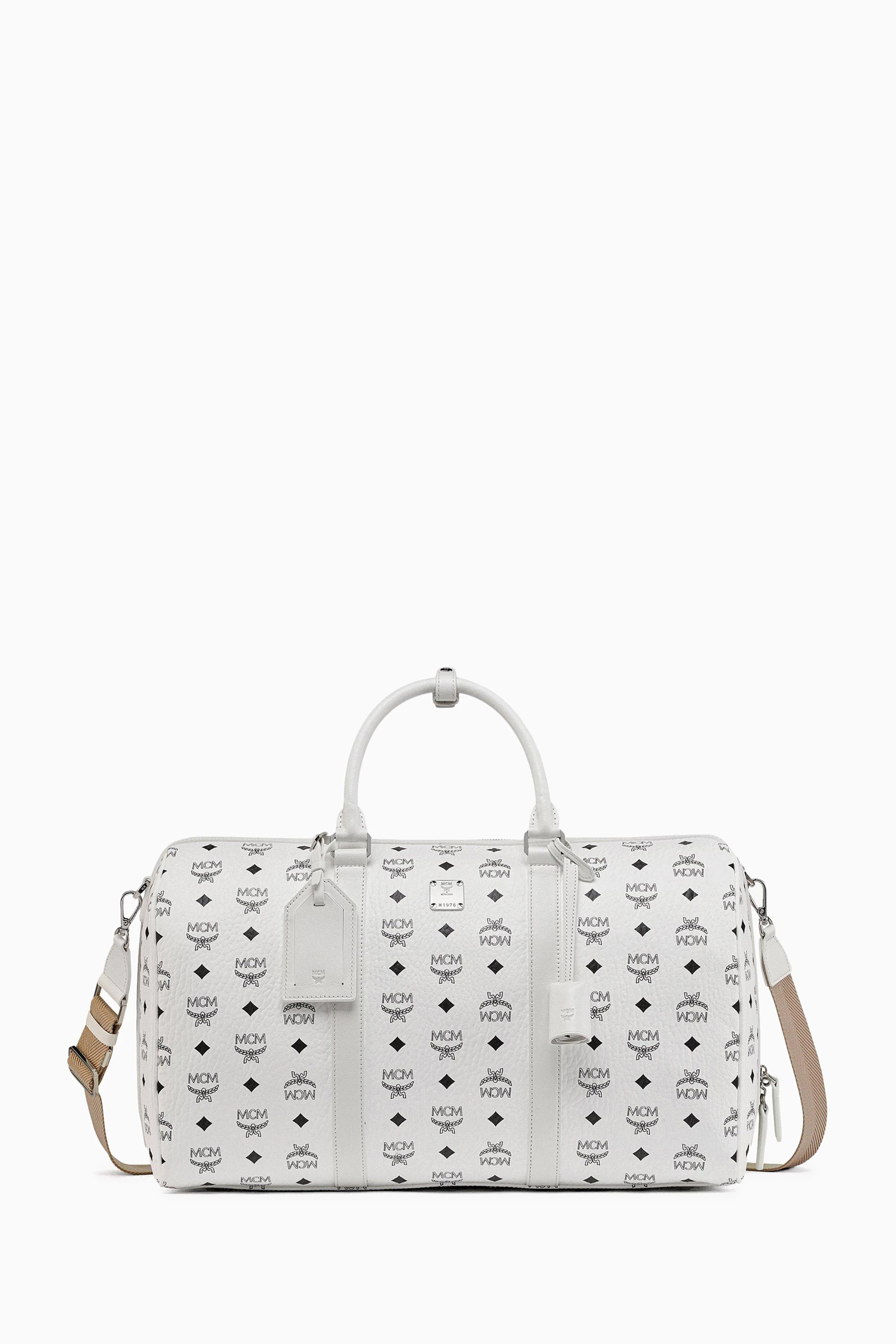 Mcm visetos sales duffle bag