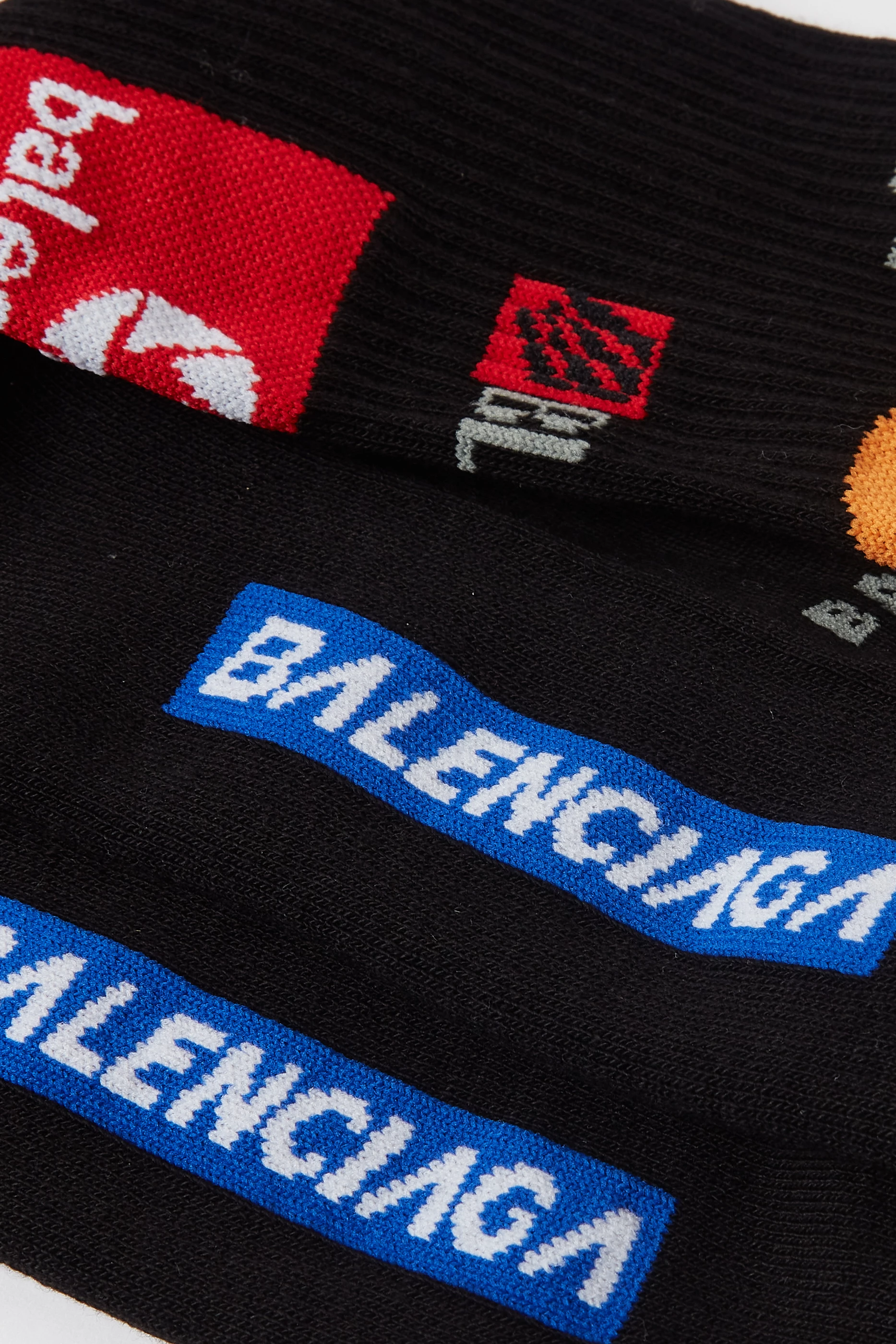 Balenciaga socks black red outlet