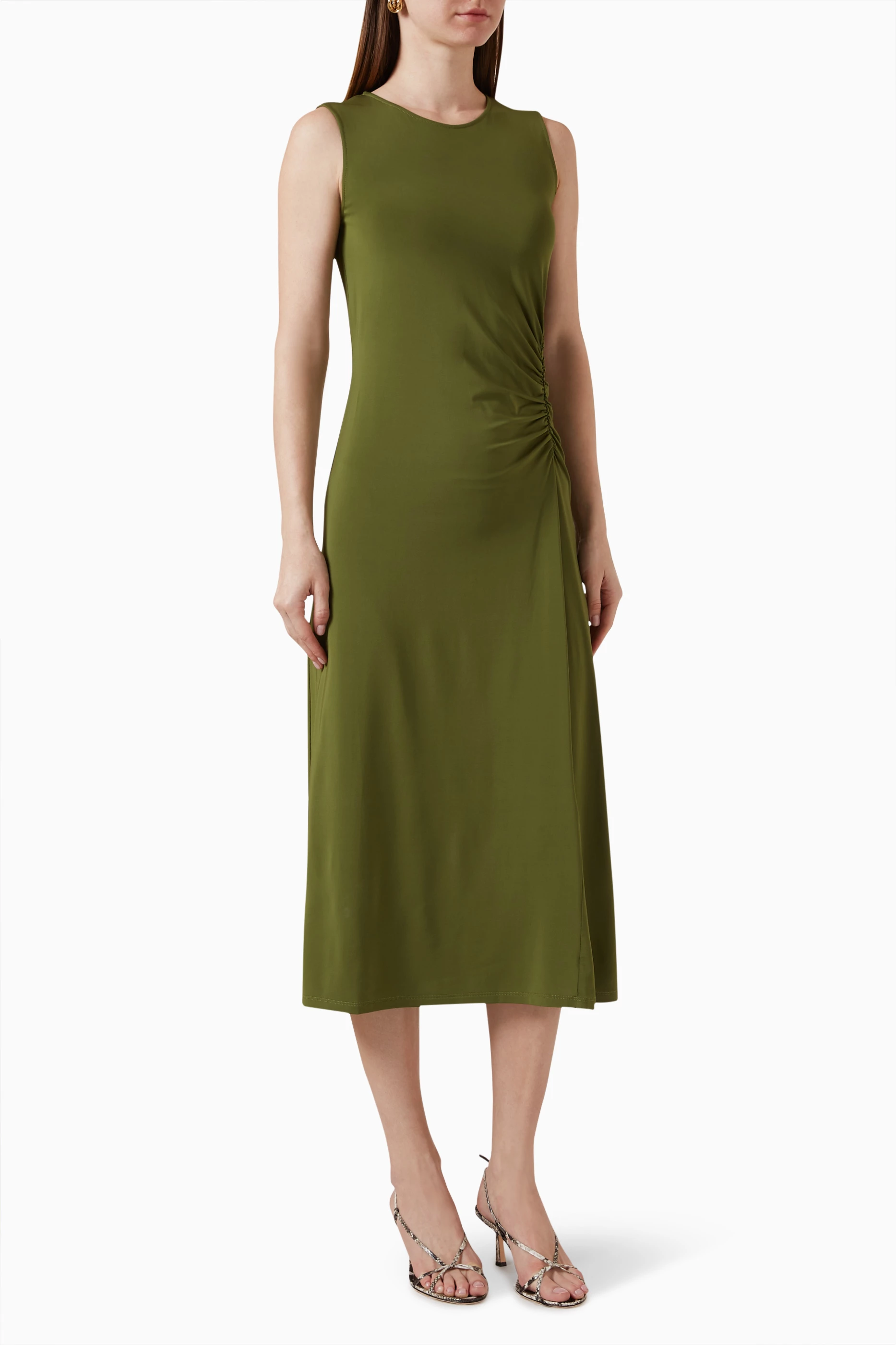 Buy Weekend Max Mara Green Palmas Dress in Viscose jersey for