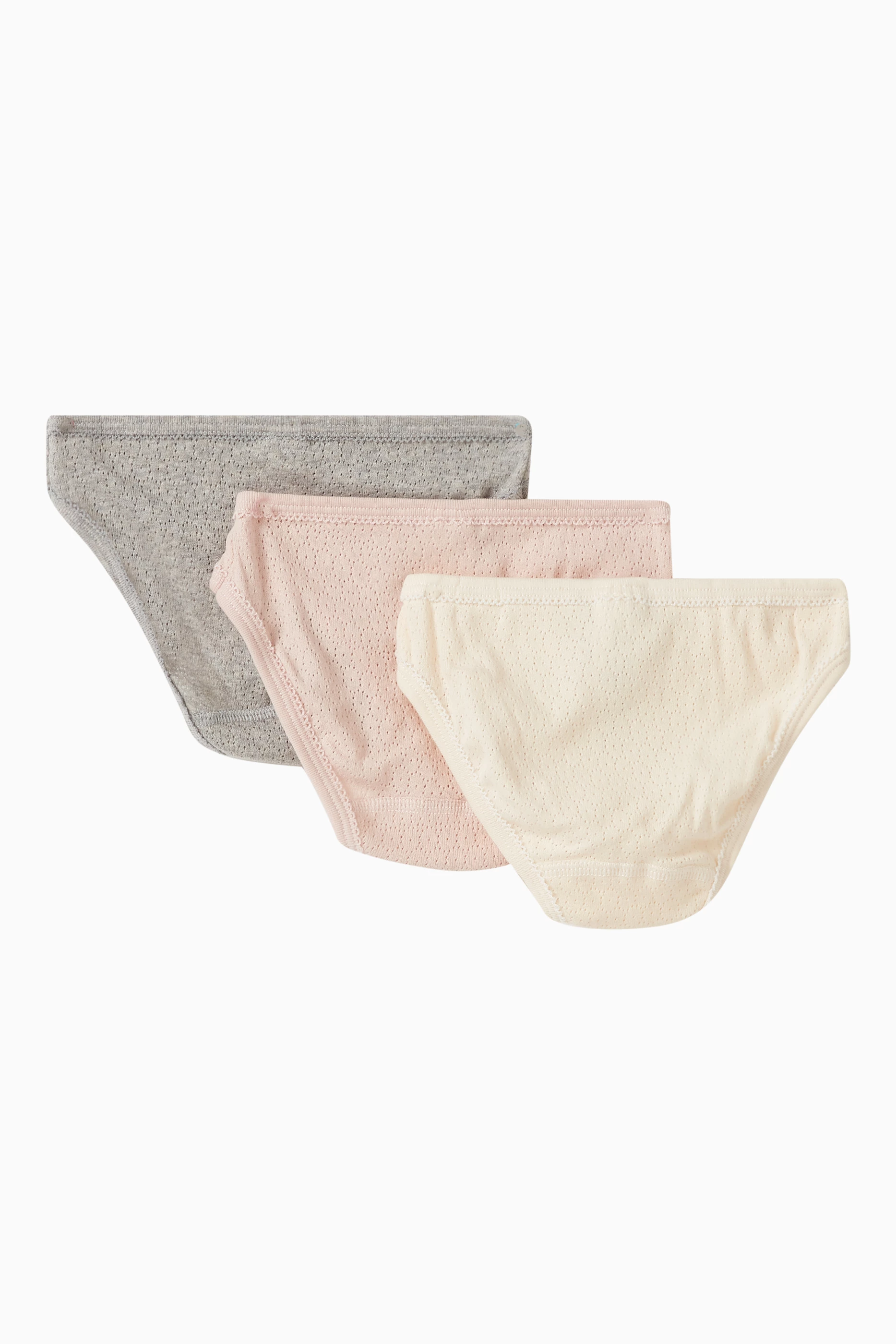 Openwork Cotton Underwear - 3-Pack