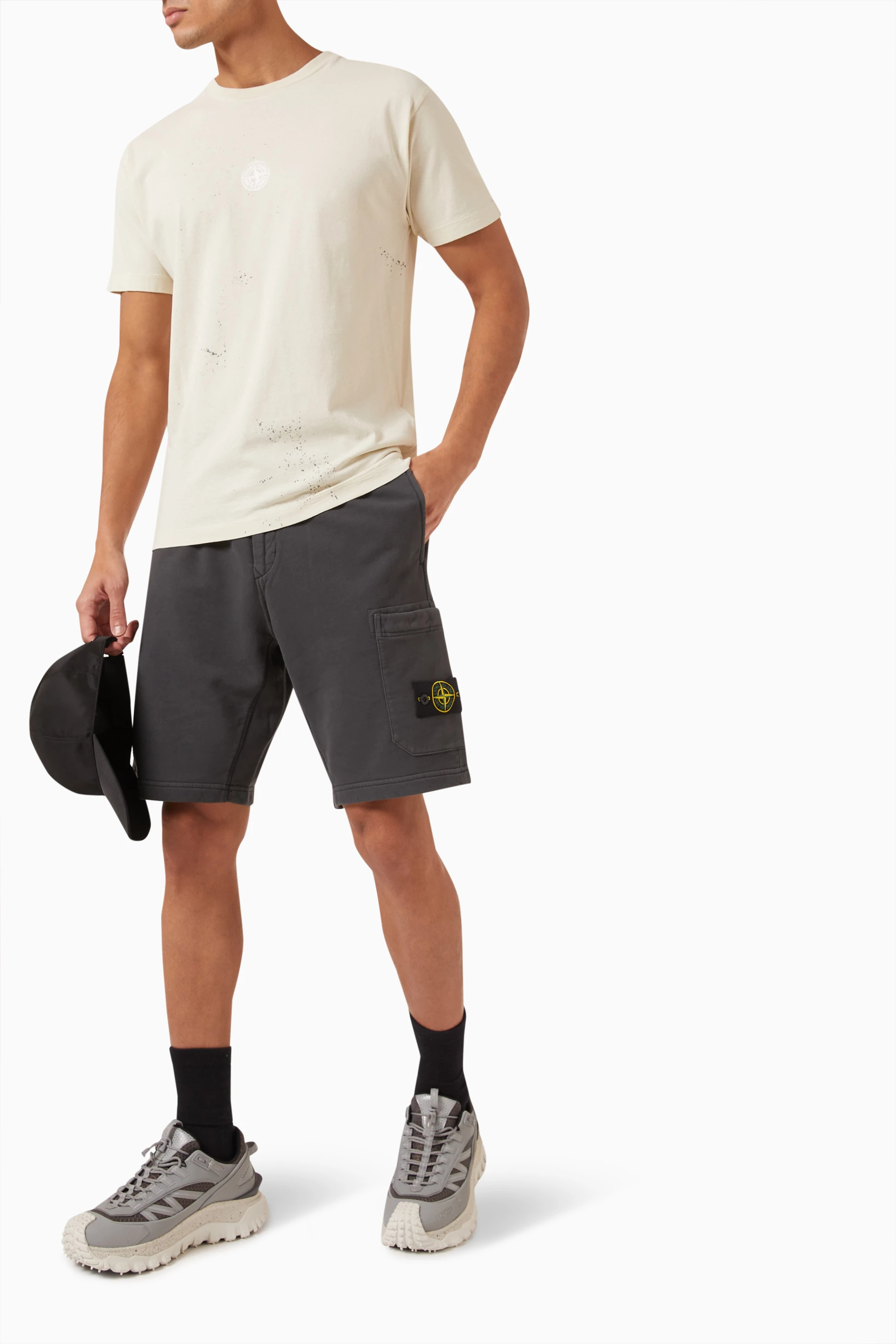 Mens grey stone cheap island shorts