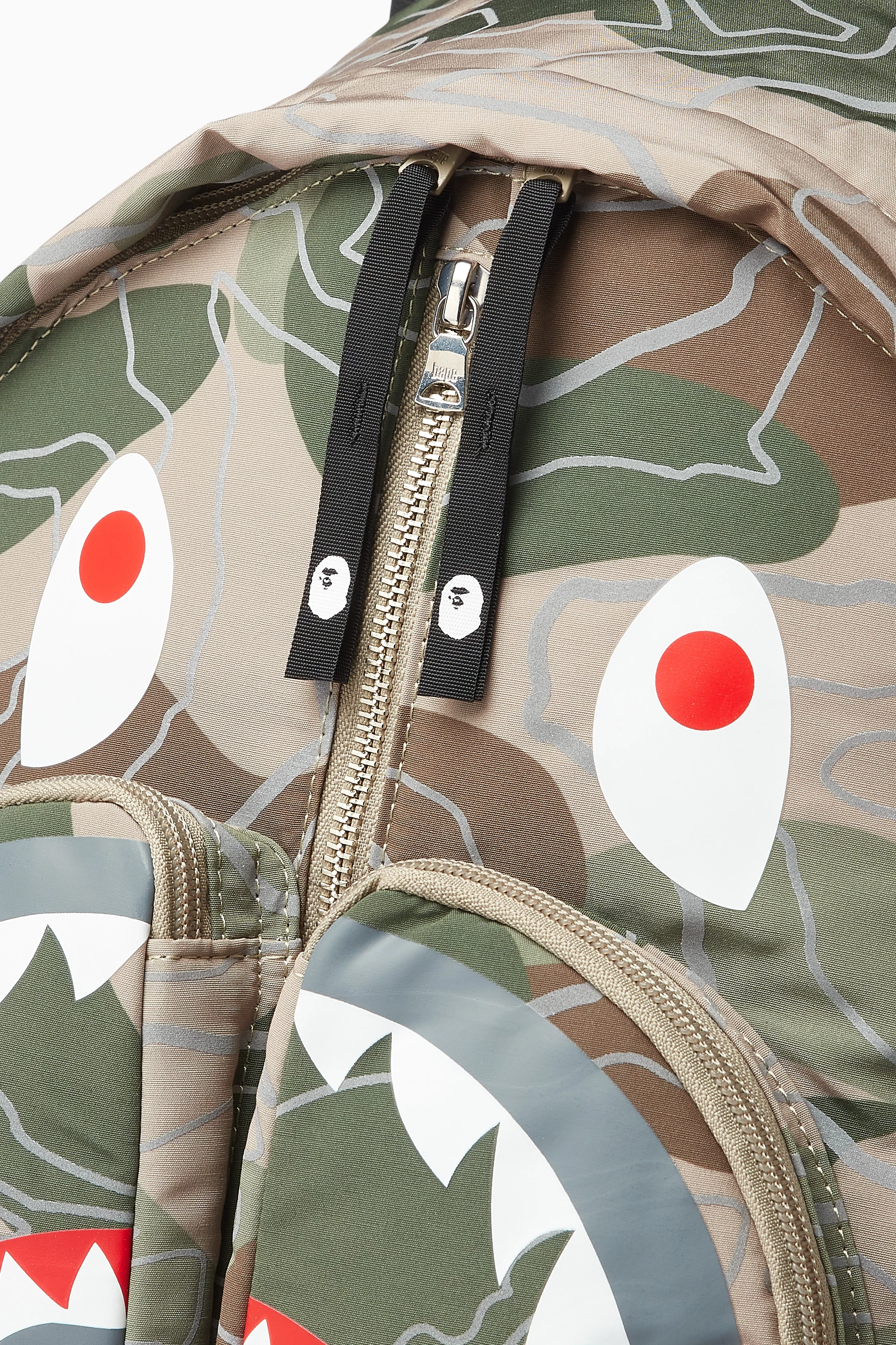 Bape camo top shark backpack