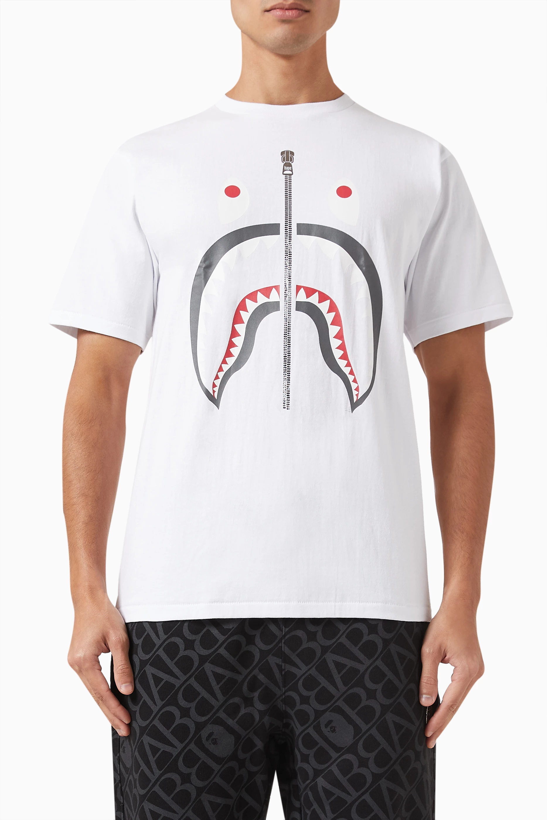 Bathing ape cheap shark shirt