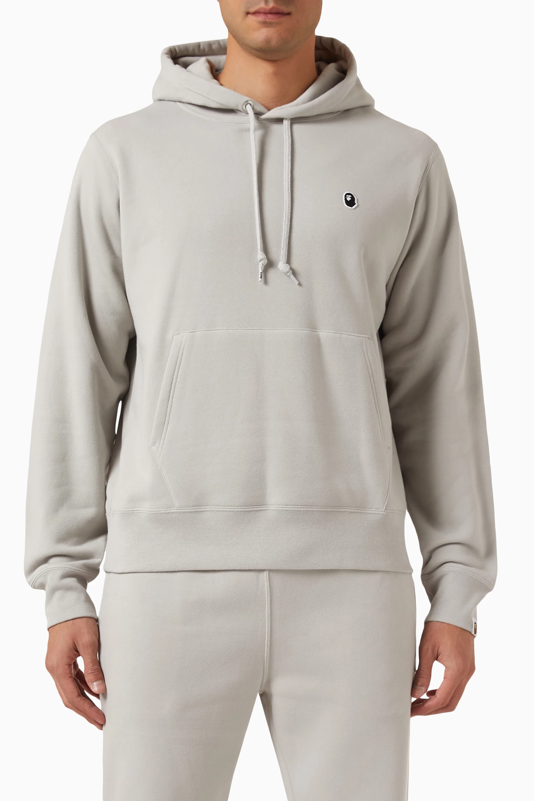 Buy A Bathing Ape Grey Ape Head Hoodie in Cotton fleece for Men in UAE Ounass