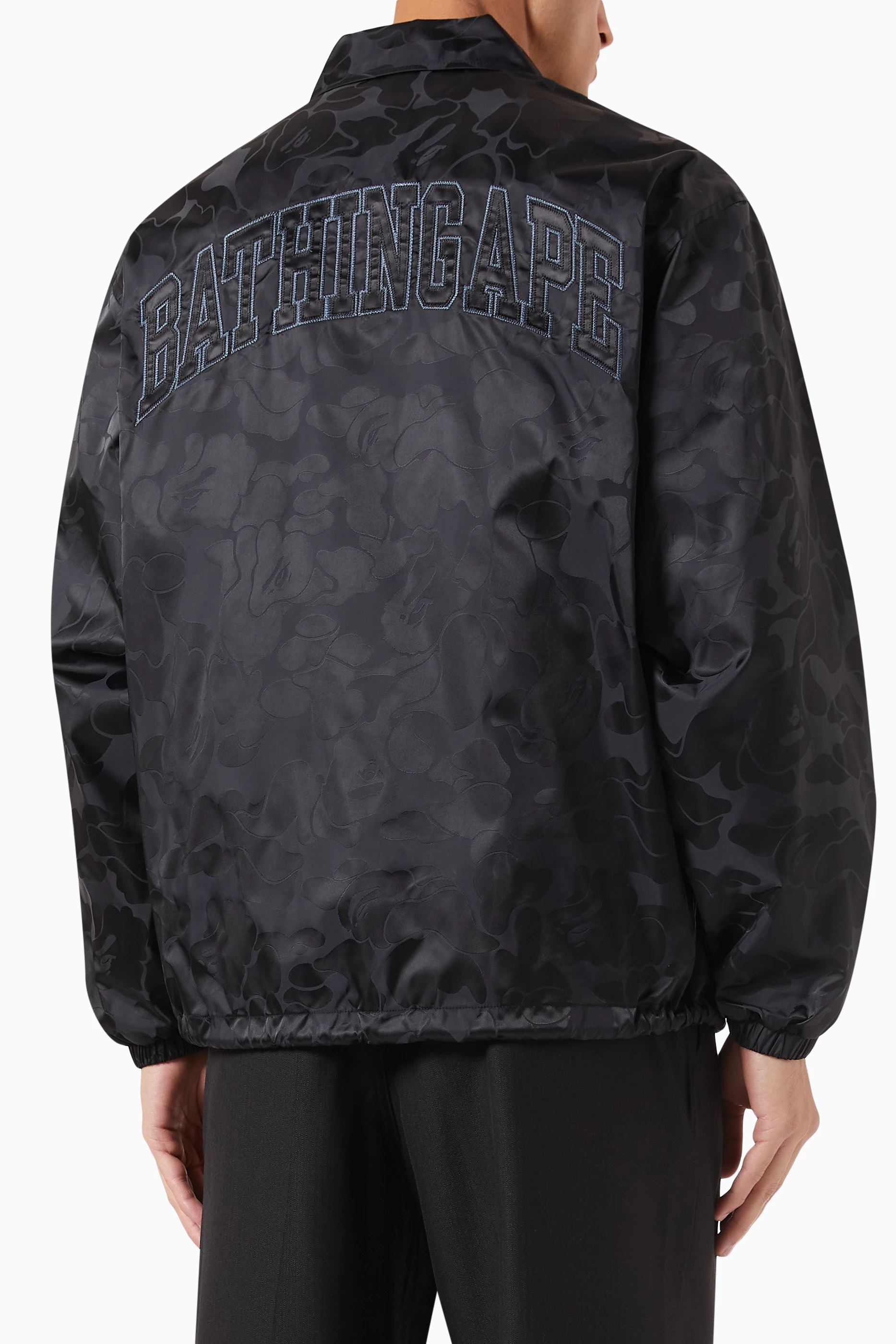 Bape coach jacket black new arrivals