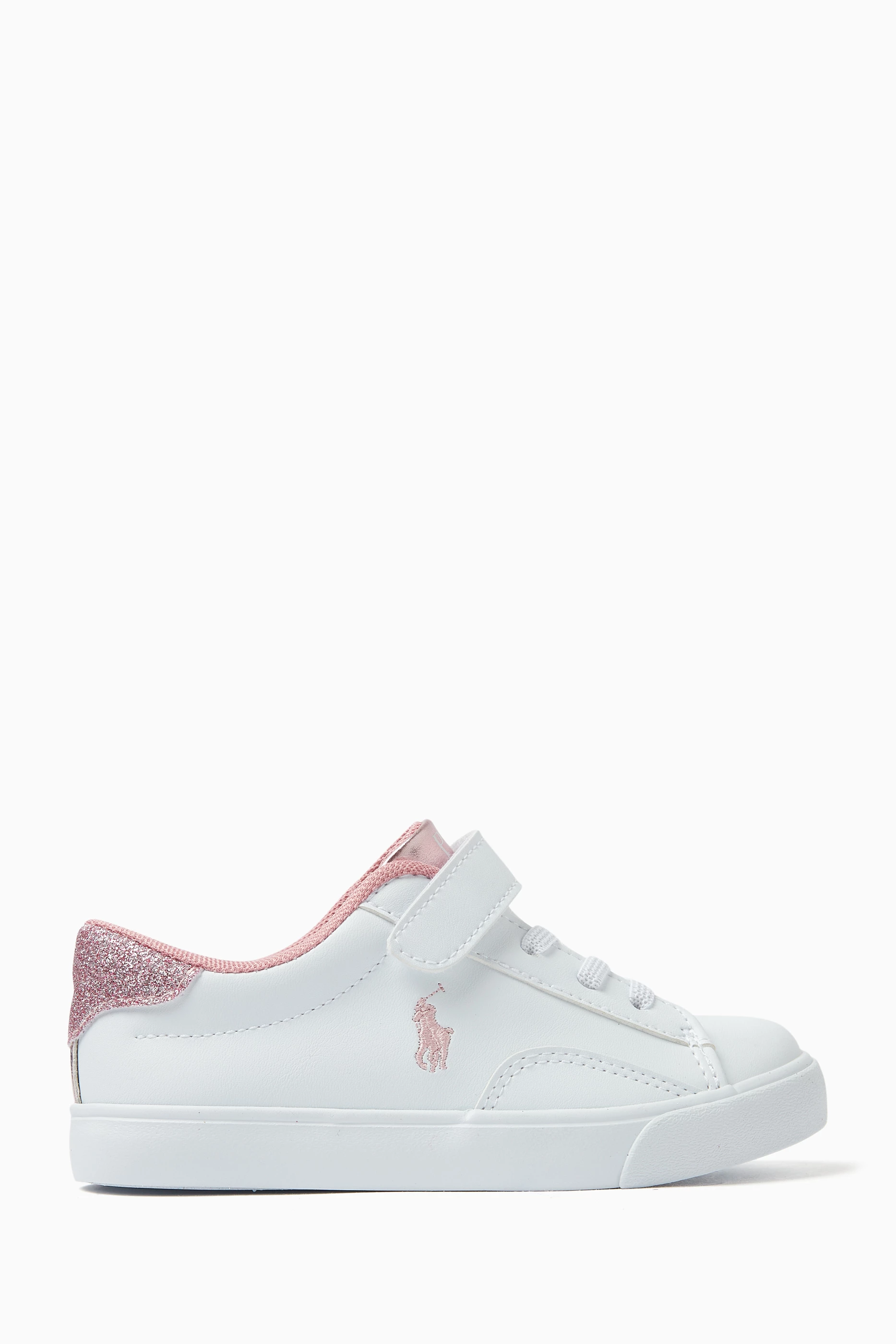 Buy Polo Ralph Lauren White Toddler Theron V Sneakers in Faux