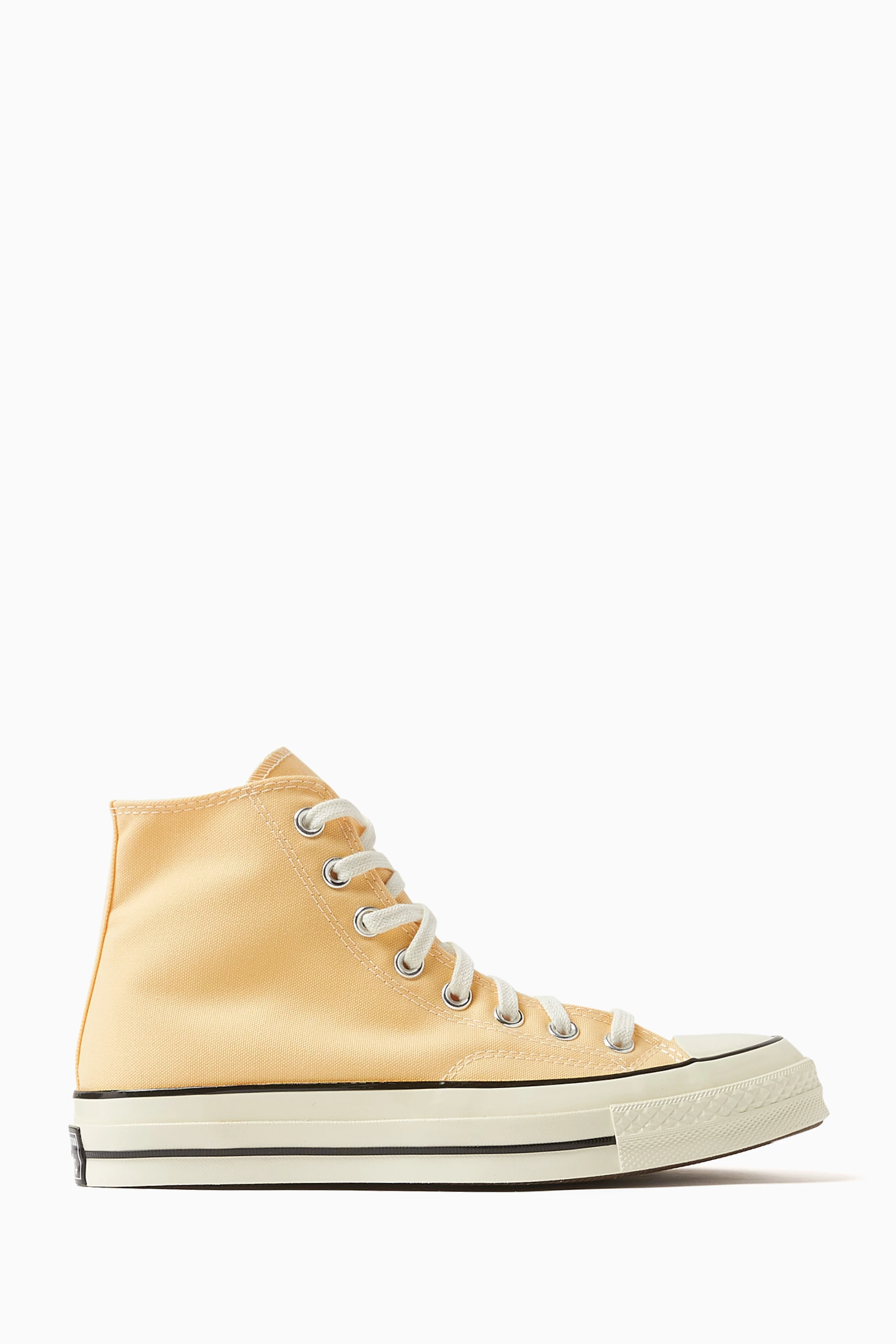 Buy Converse Yellow Chuck 70 High top Sneakers in Canvas for