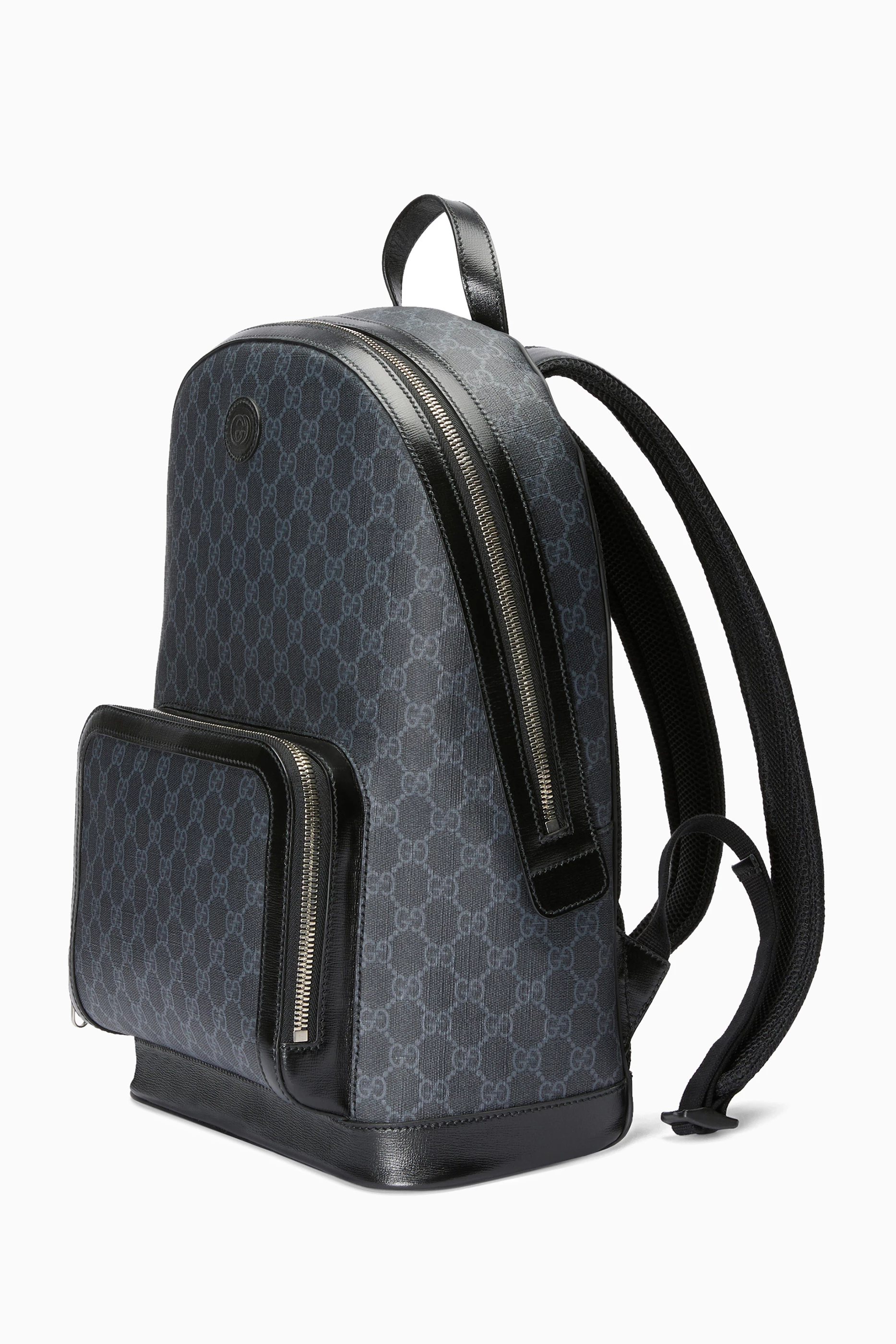 Black and best sale grey gucci backpack