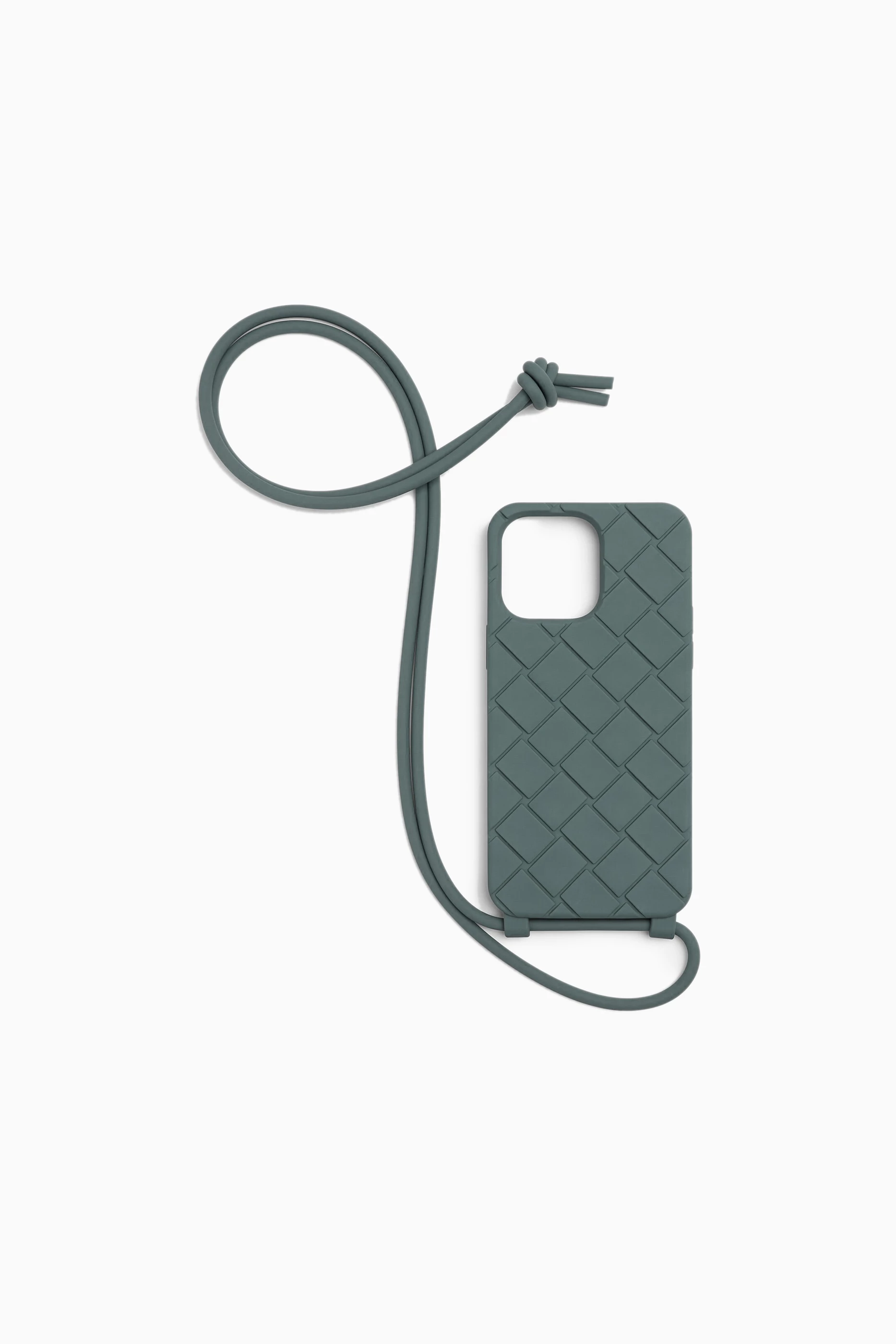 Buy Bottega Veneta Grey iPhone 14 Pro Max Case On Strap for Men in