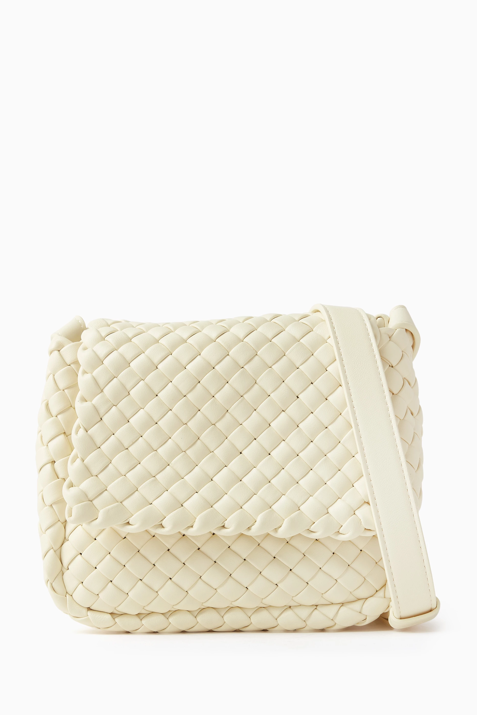 Bottega Veneta® Women's Mini Cobble Shoulder Bag in Camomile. Shop