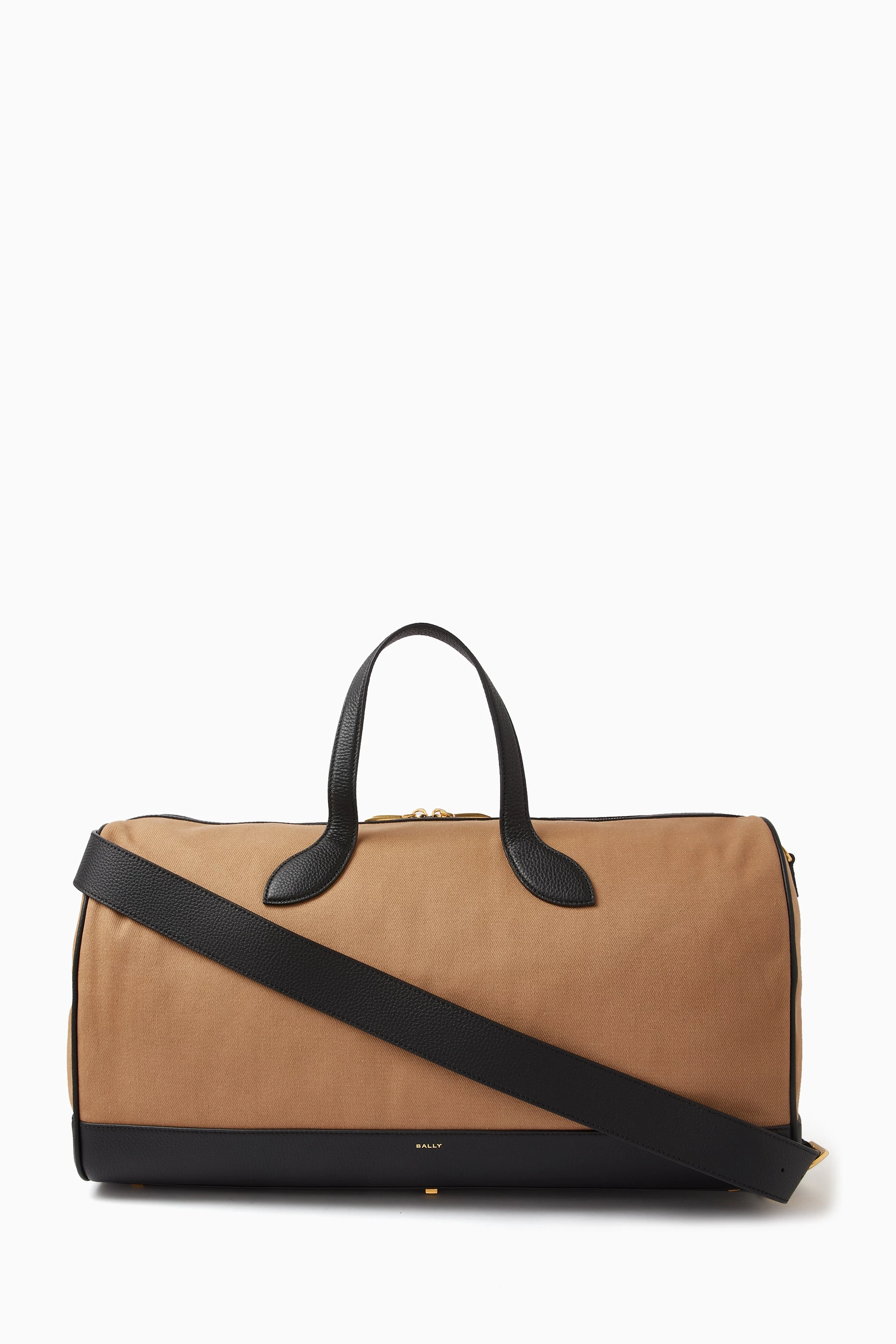 Buy Bally Neutral 36 Hours Weekender Duffle Bag in Twill Leather