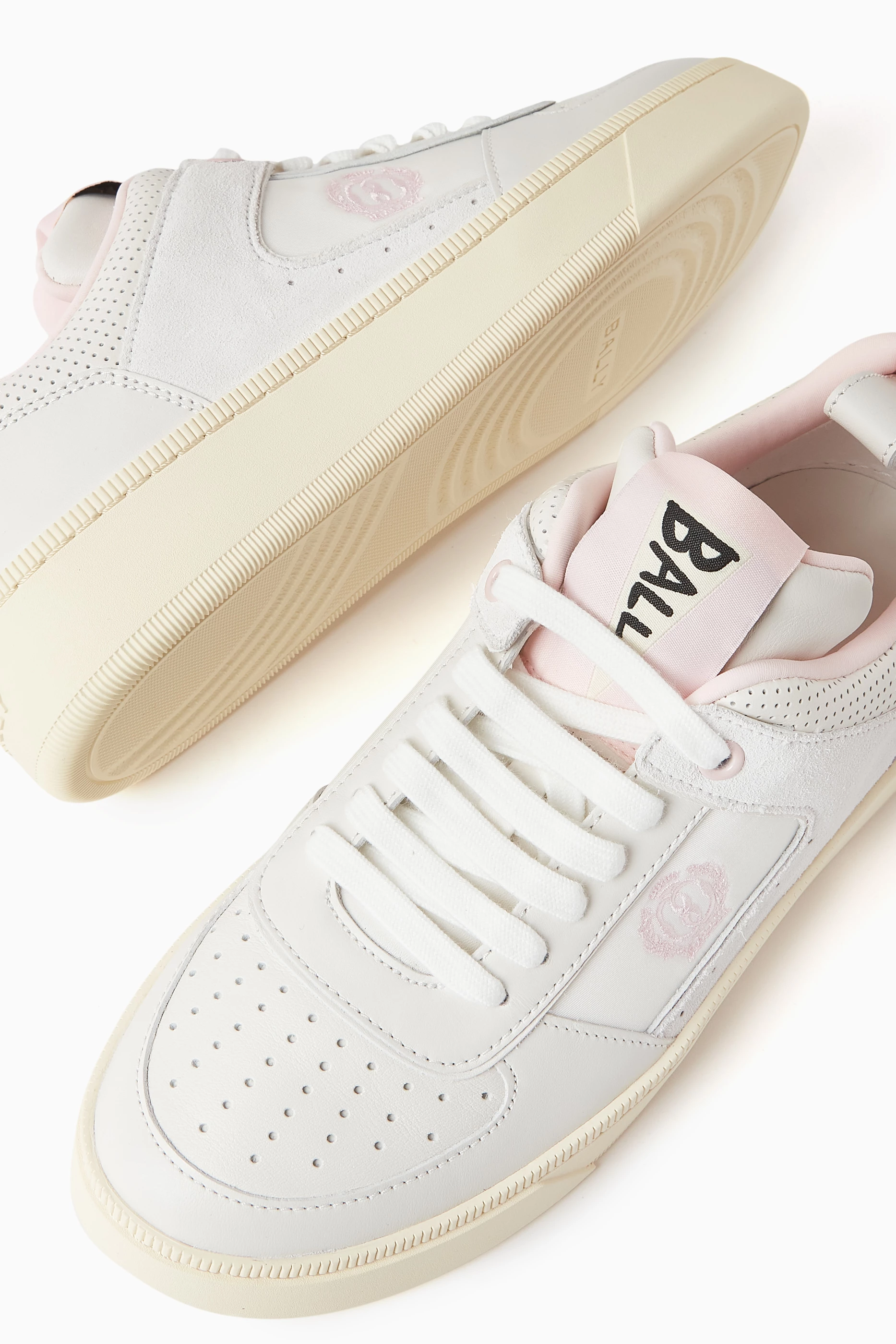 All white bally shoes discount