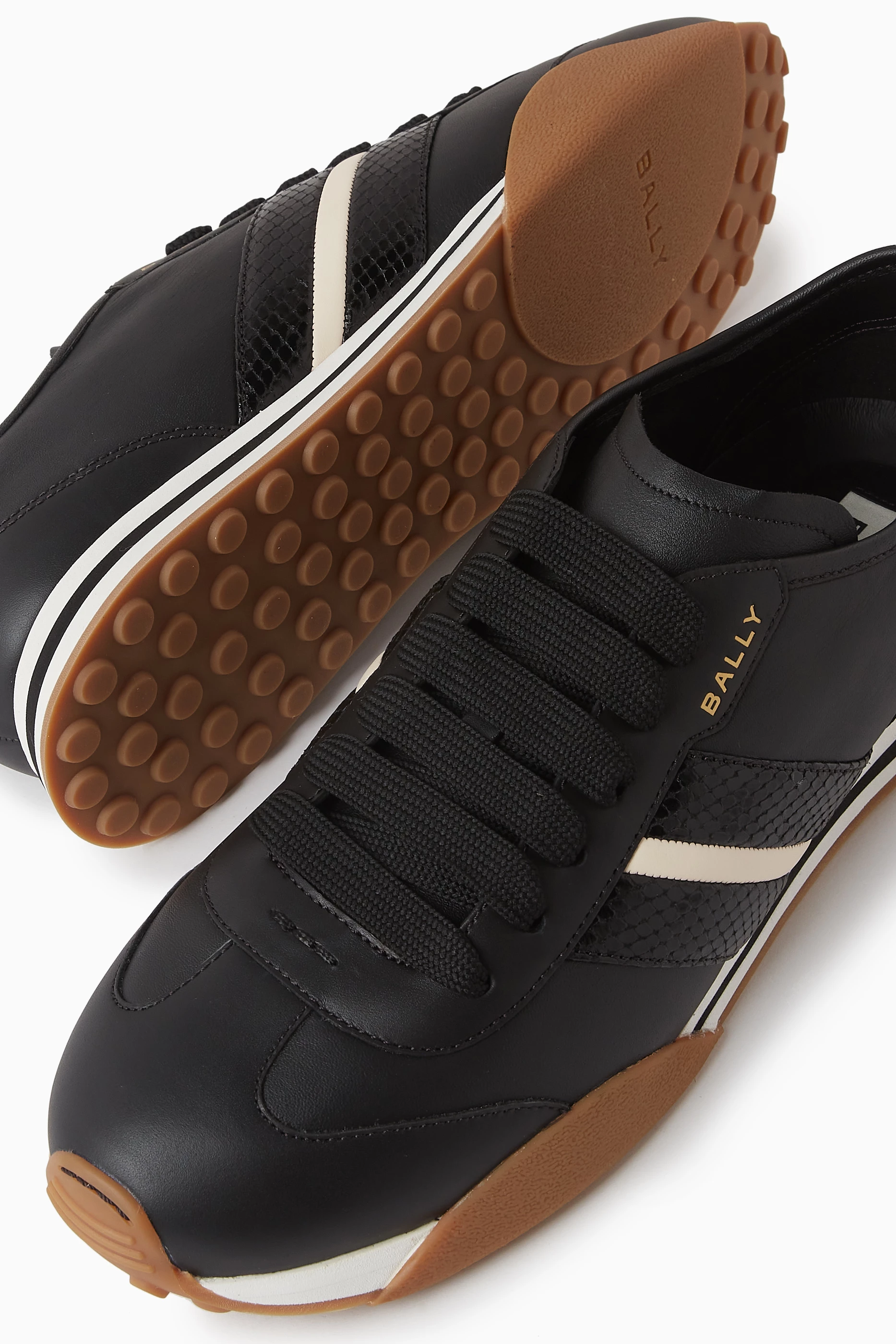 Gold top bally sneakers