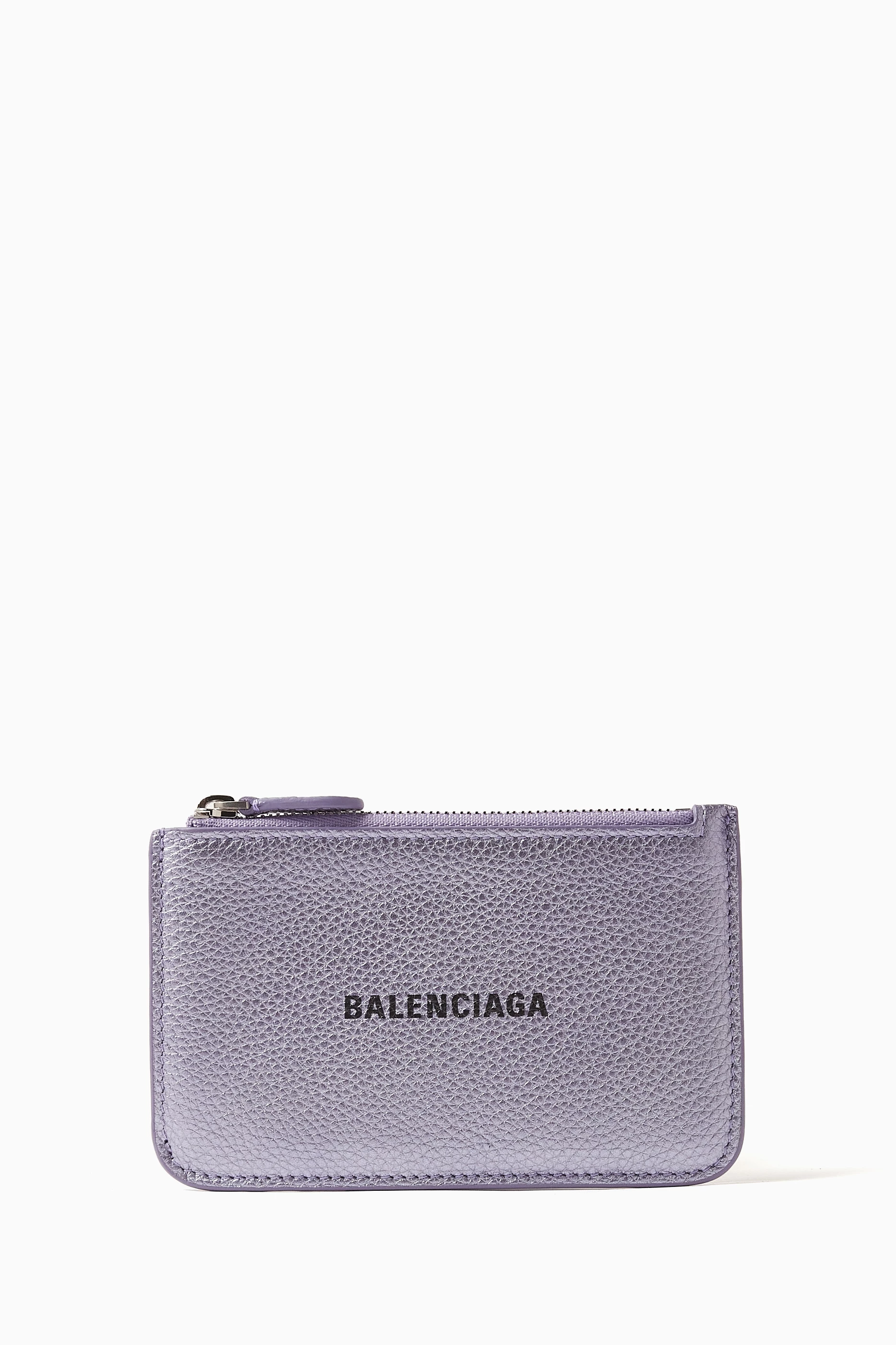 Balenciaga purple wallet sales