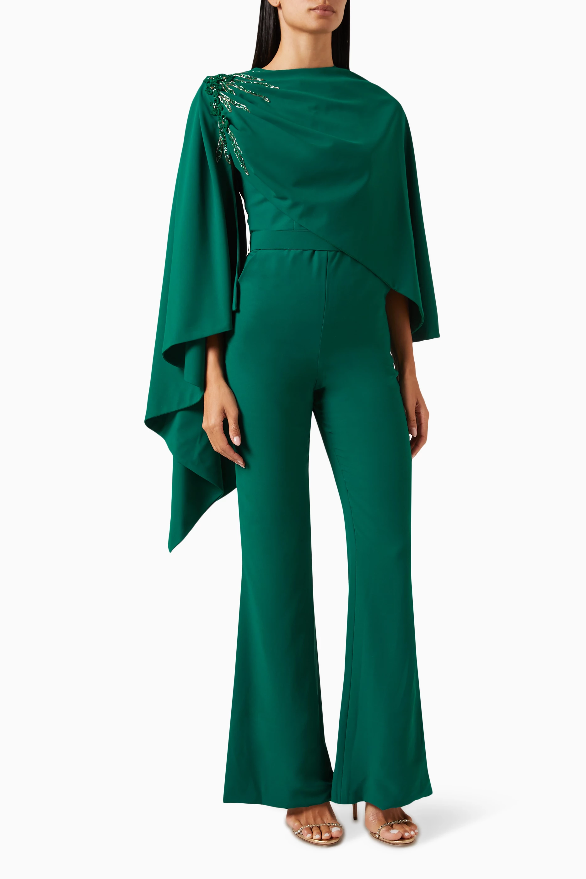 Cape overlay jumpsuit new arrivals