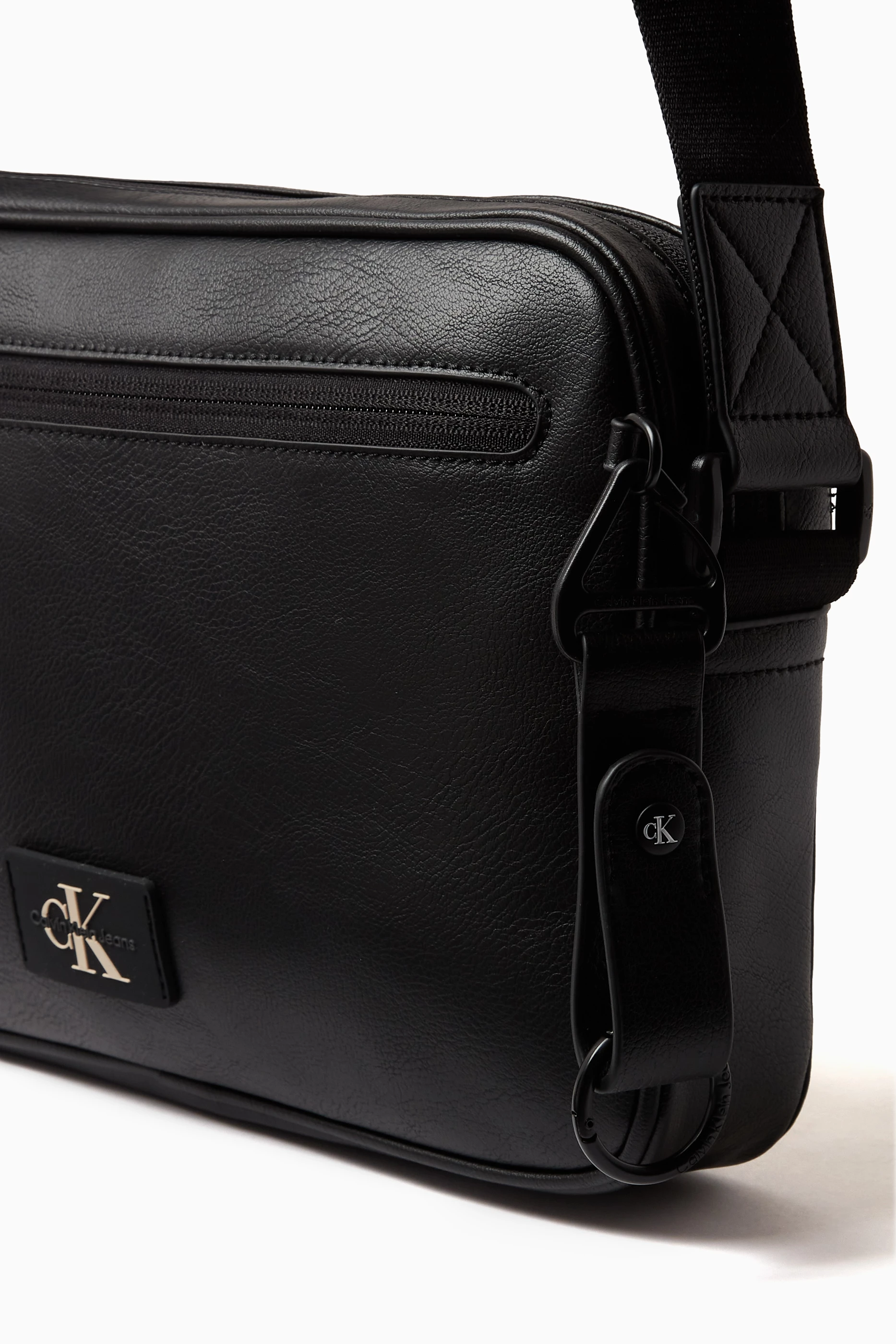 Faux Leather Logo Crossbody Bag Calvin Klein®