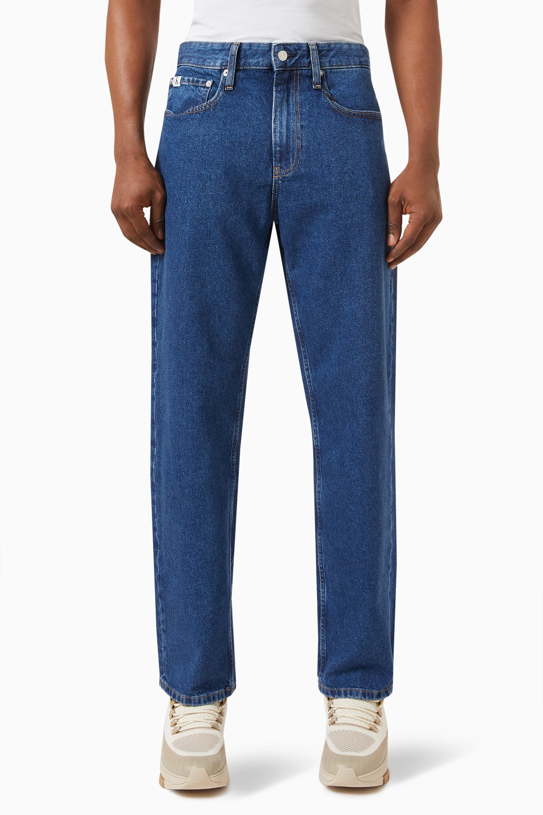 Calvin klein straight fit jeans hot sale