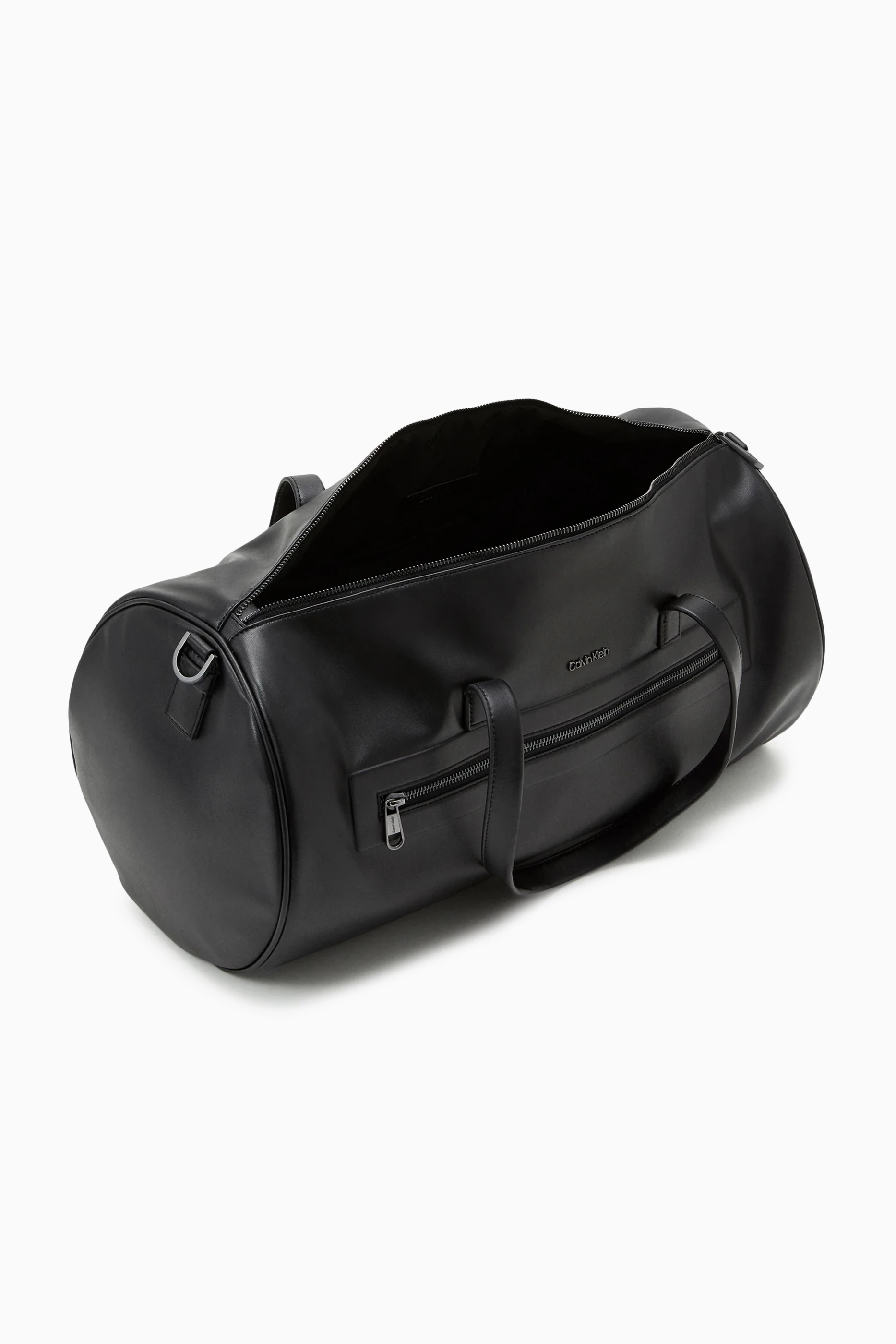 Buy Calvin Klein Black Duffle Bag in Faux Leather for Men in UAE