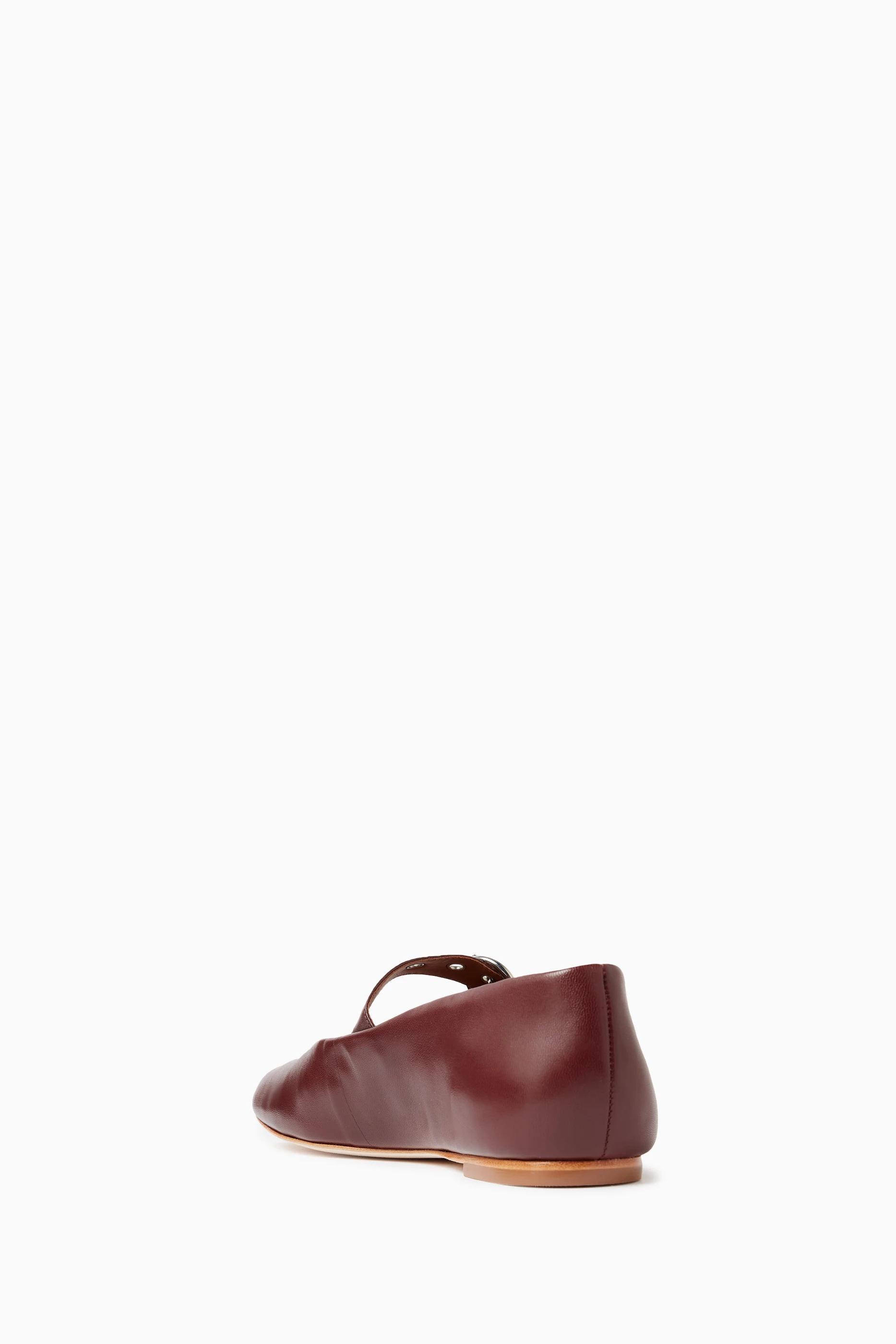 Burgundy top dress flats